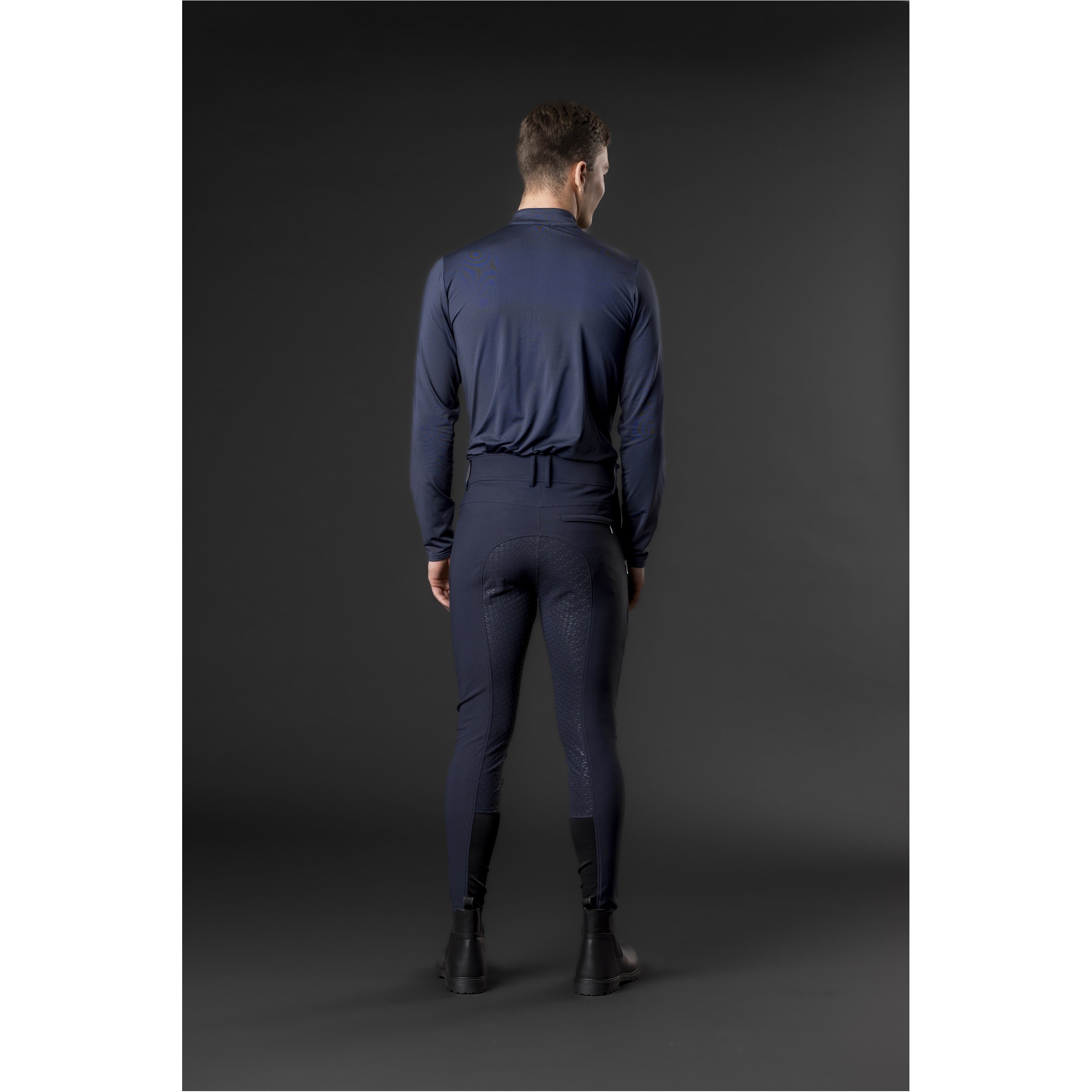 Herren Reithose Silikon Vollbesatz EQ HUNT navy