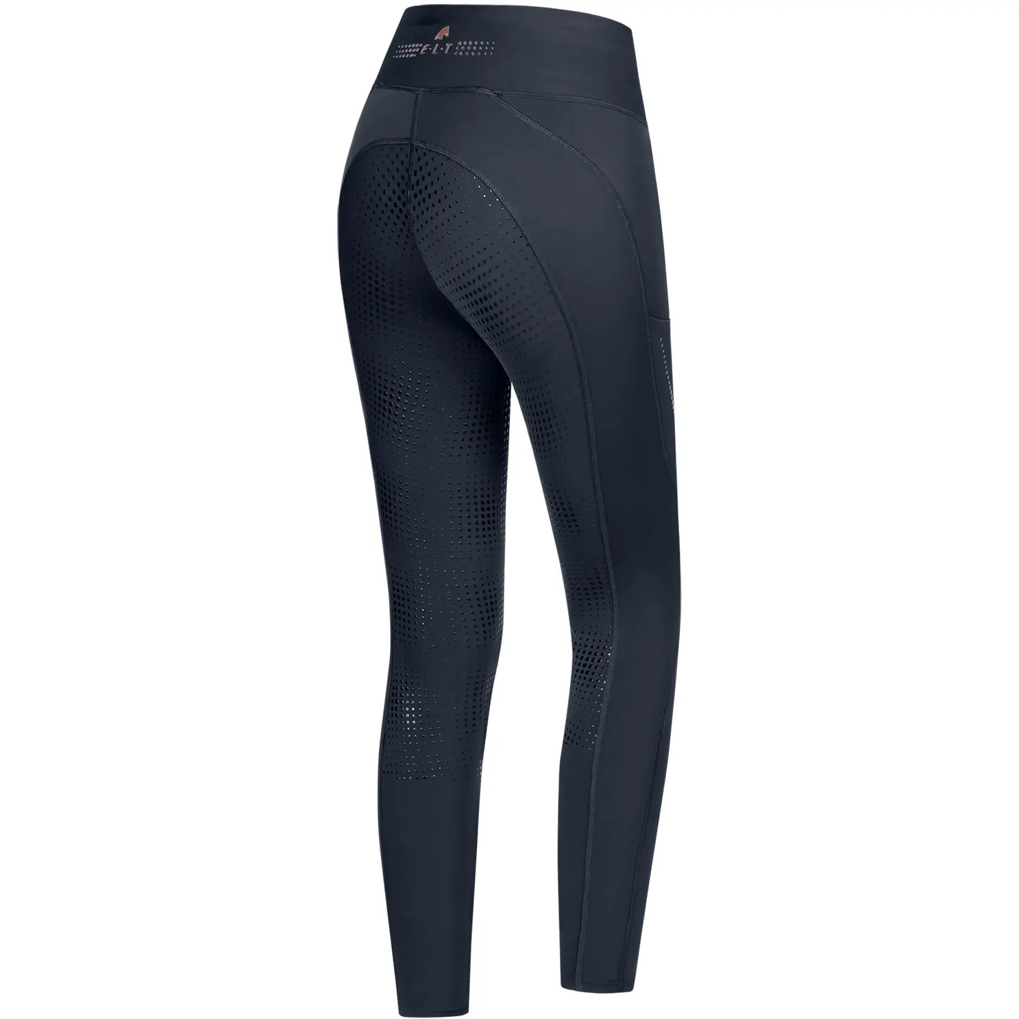 Damen Thermo-Reitleggings Silikon Vollbesatz MILLA tiefblau