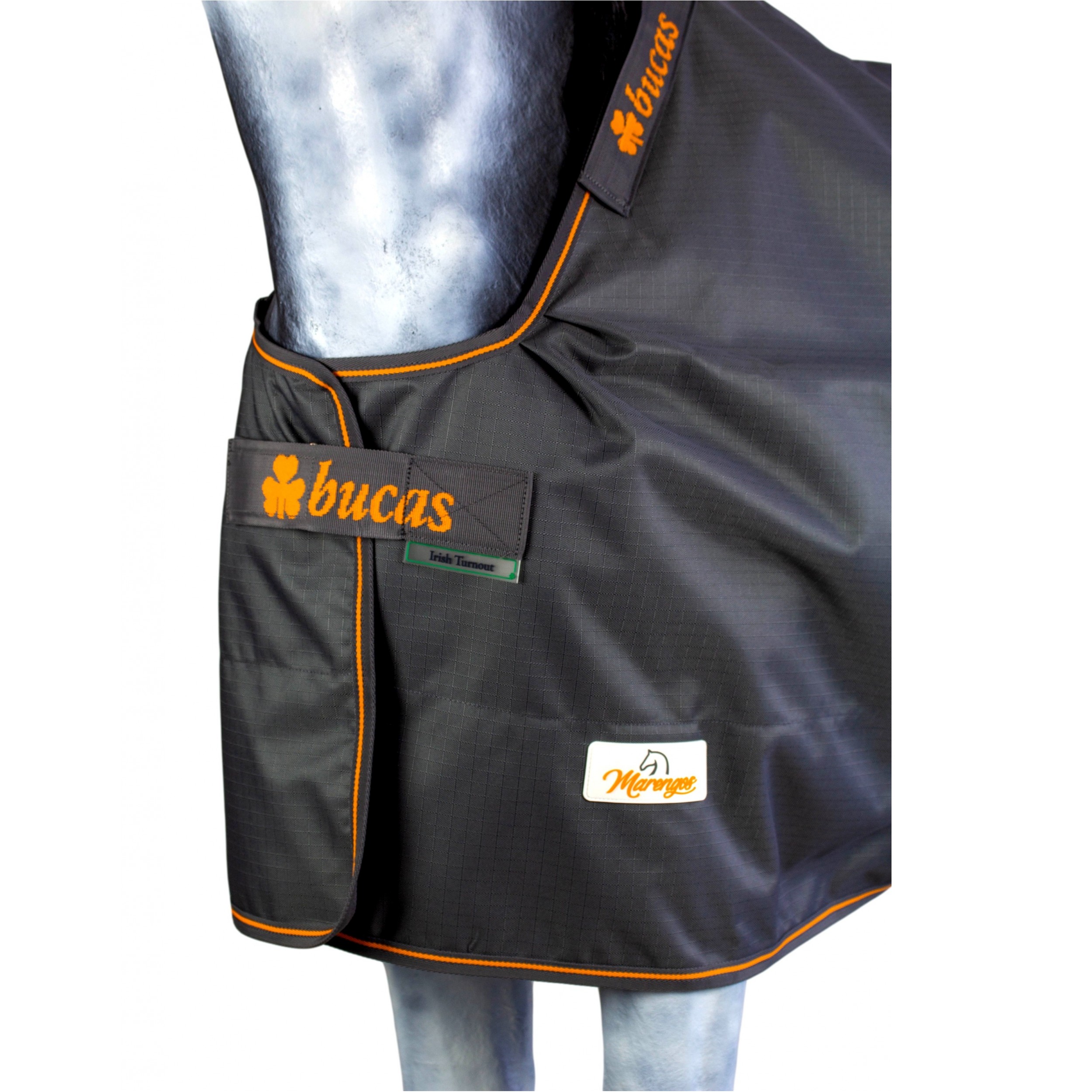 Weidedecke 1200D IRISH TURNOUT grau/orange