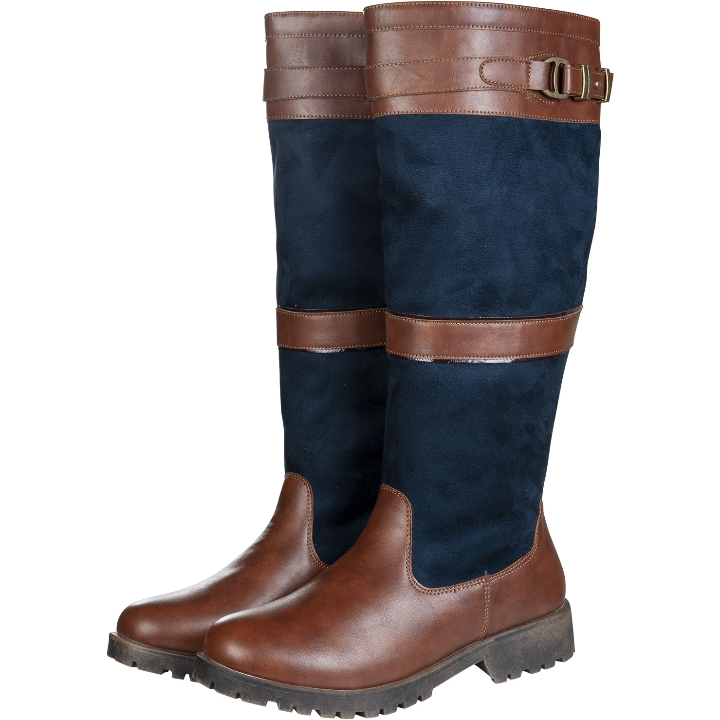 Damen Winterstiefel MEGHAN dunkelblau/braun