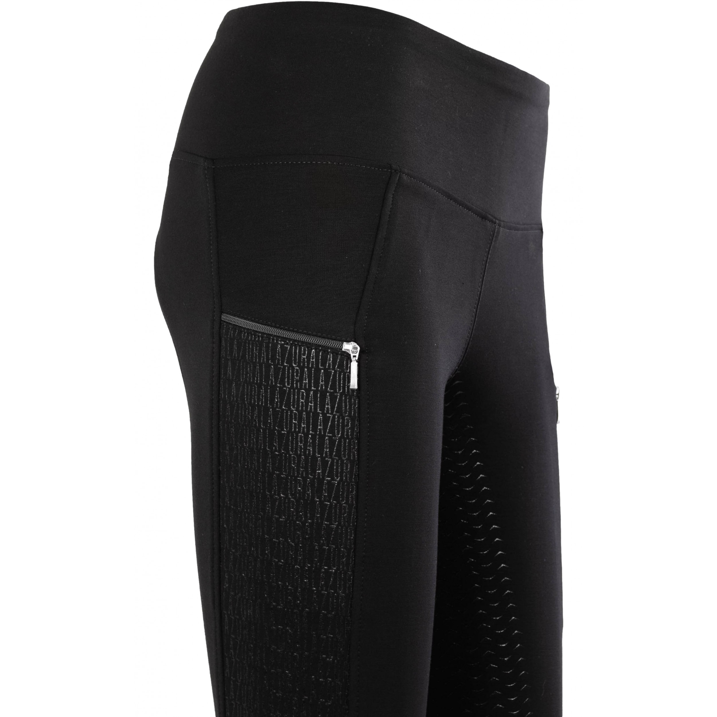 Damen Reitleggings Silikon Vollbesatz DIANA schwarz