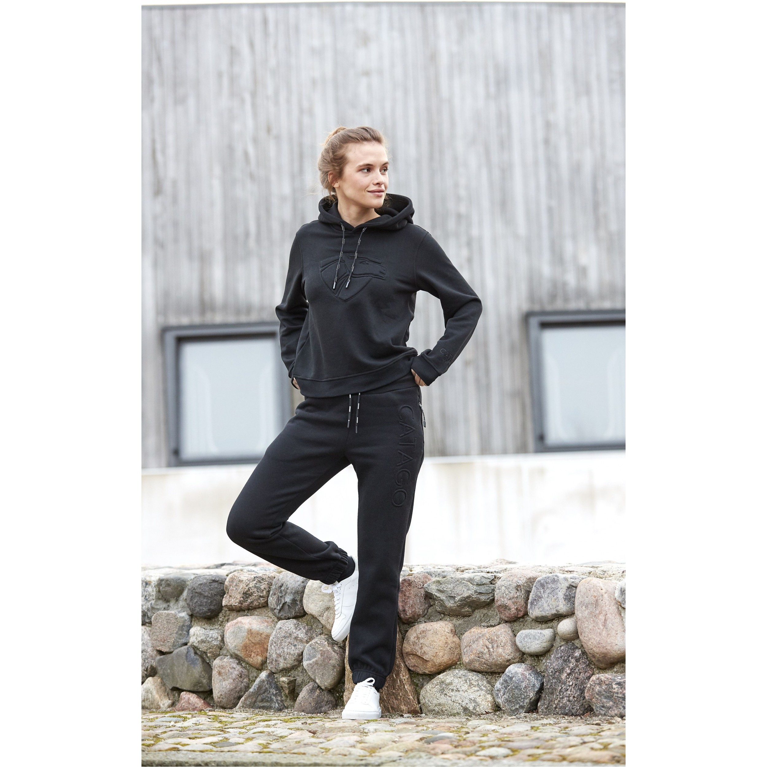 Damen Kapuzenpullover RONJA schwarz