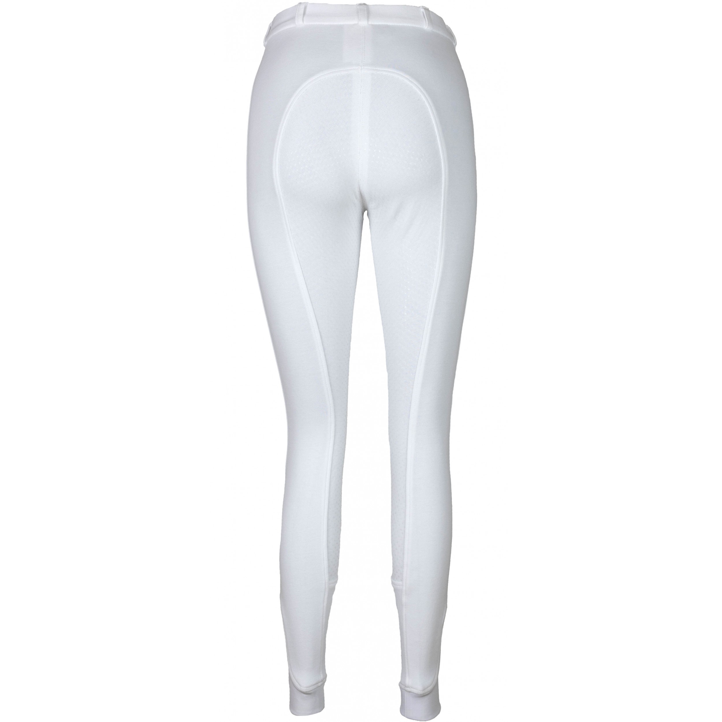 Damen Reithose Silikon Vollbesatz Flex BASICLINE weiß