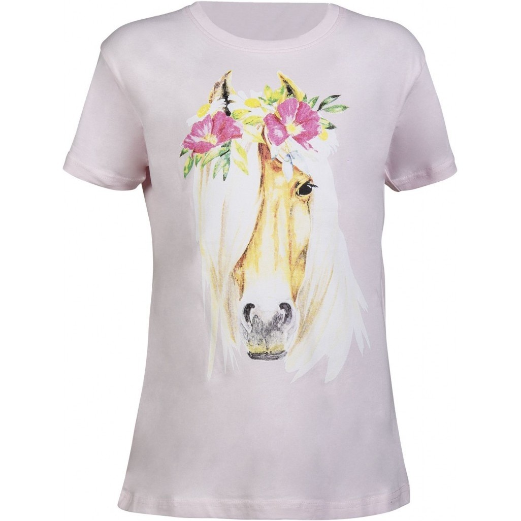 Kinder T-Shirt FLOWER HORSE rosa