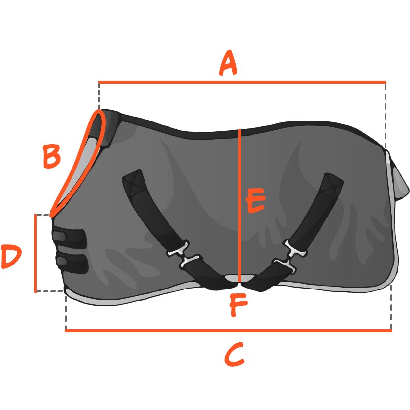 Weidedecke Polarfleece 600D BASICLINE dunkelblau/braun - Posten