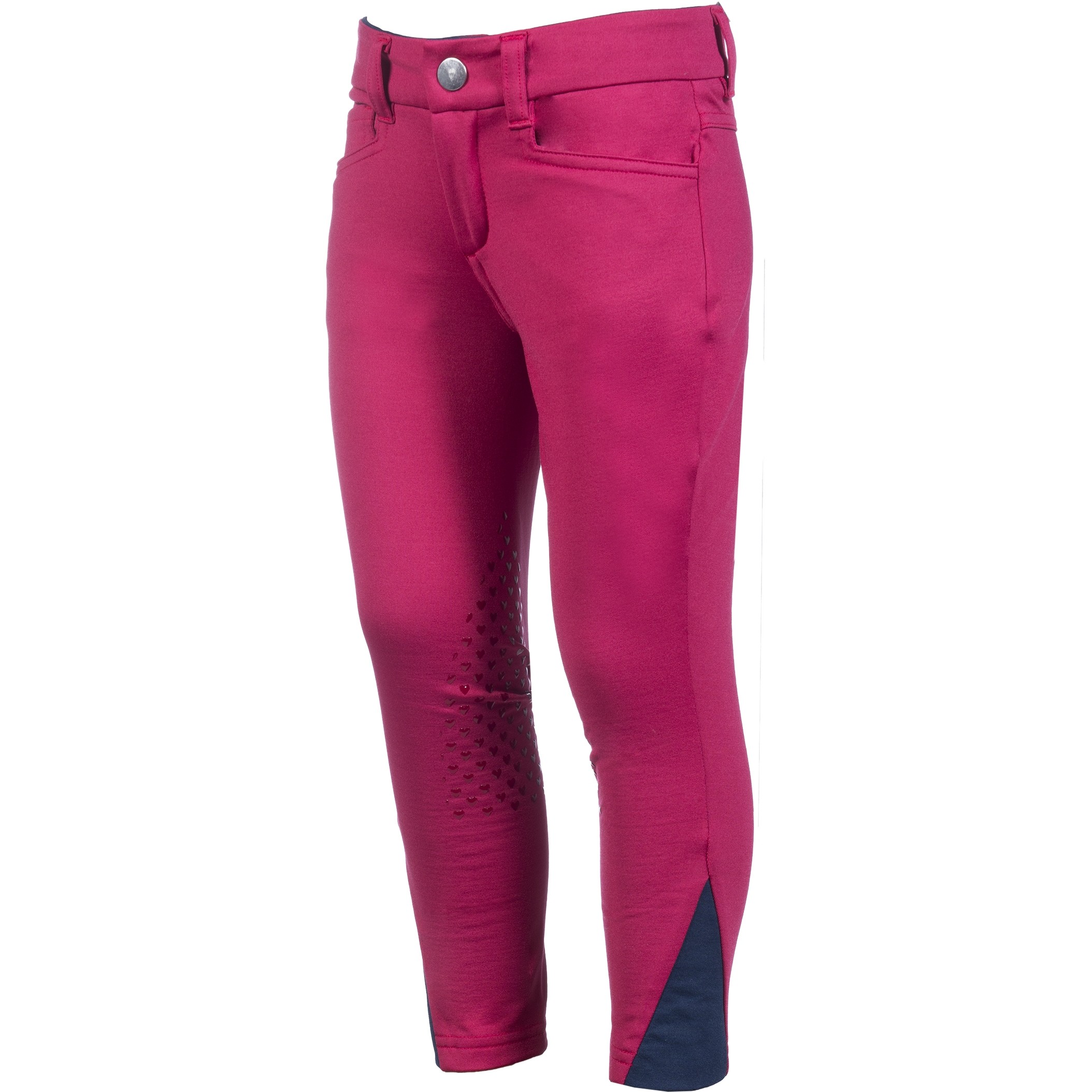 Kinder Reithose Silikon Kniebesatz COMFY cranberry