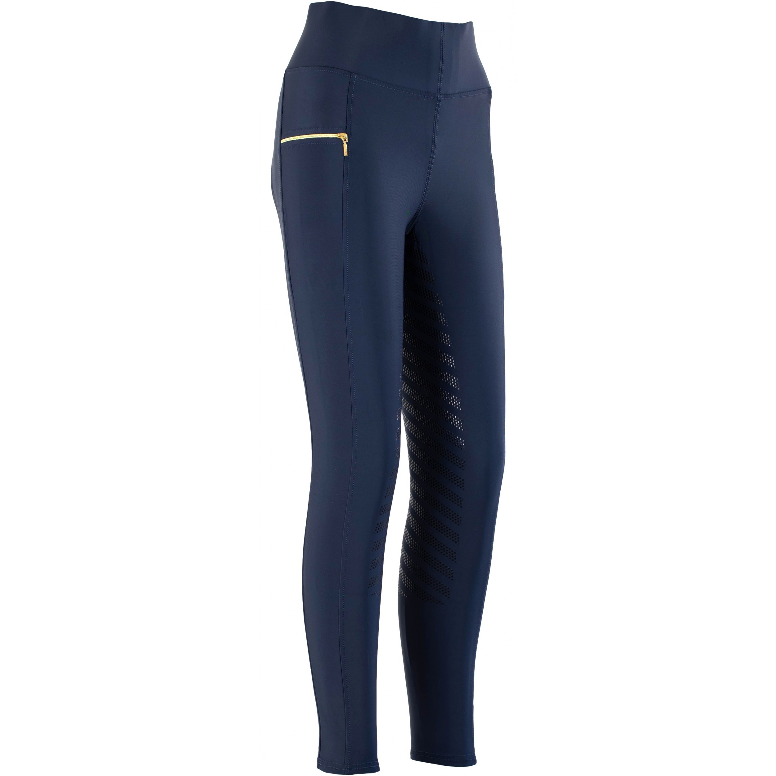 Damen Reitleggings Silikon Vollbesatz FENJA marine