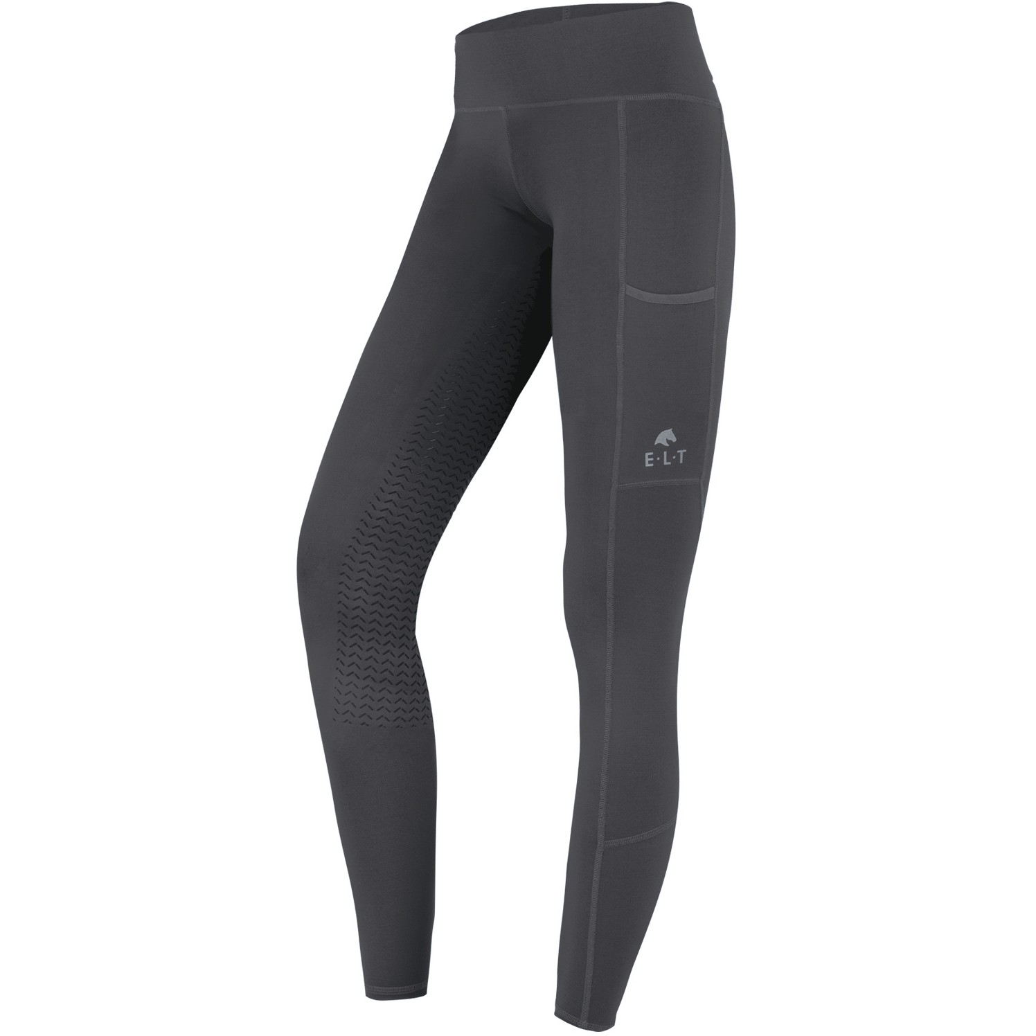 Winter Kinder Reitleggings Silikon Vollbesatz ELLA asphalt