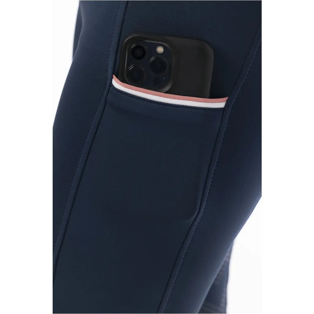 Damen Reitleggings Silikon Vollbesatz AGADIR marineblau