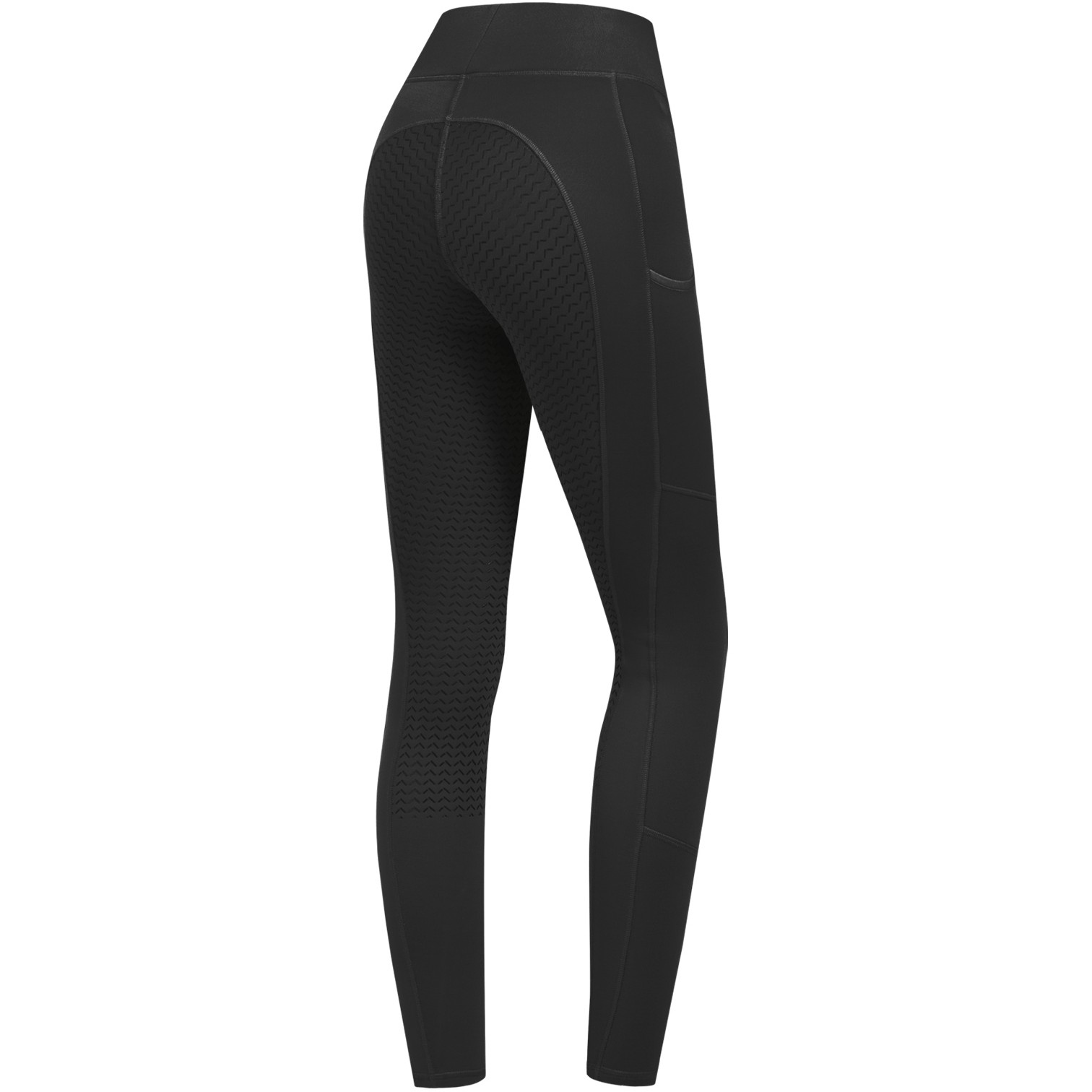 Winter Damen Reitleggings Silikon Vollbesatz ELLA schwarz