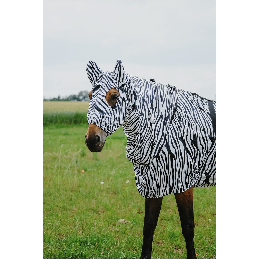 Ekzem-Schutzhaube ZEBRA schwarz/weiß