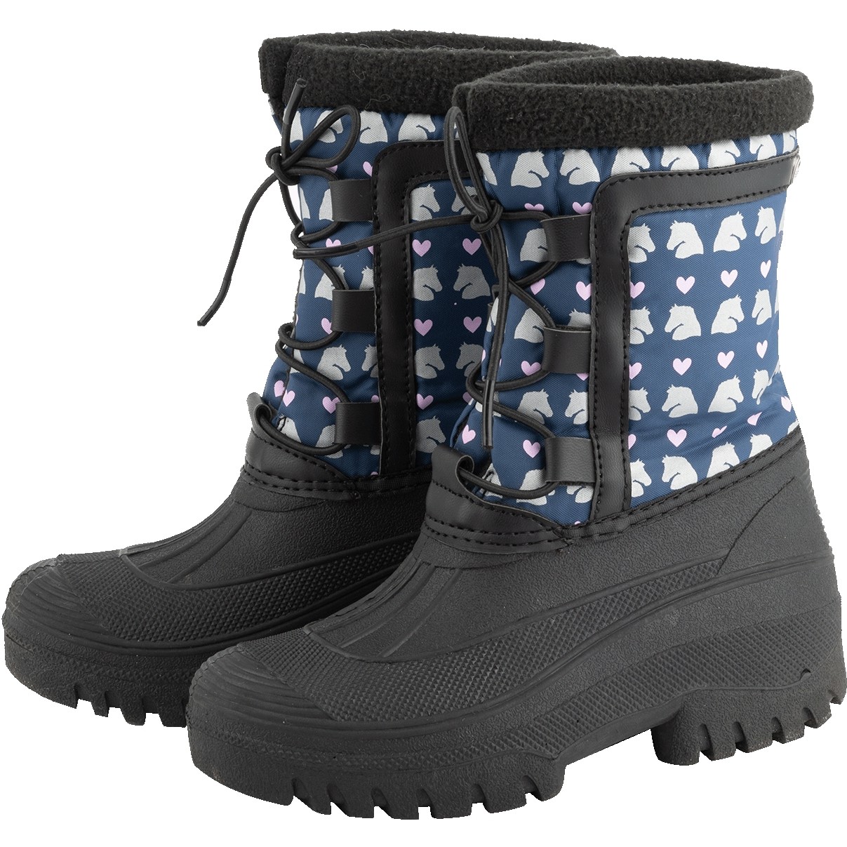 Winter Kinder Thermoschuhe LUCKY SNOWFALL nachtblau/Lucky Heart