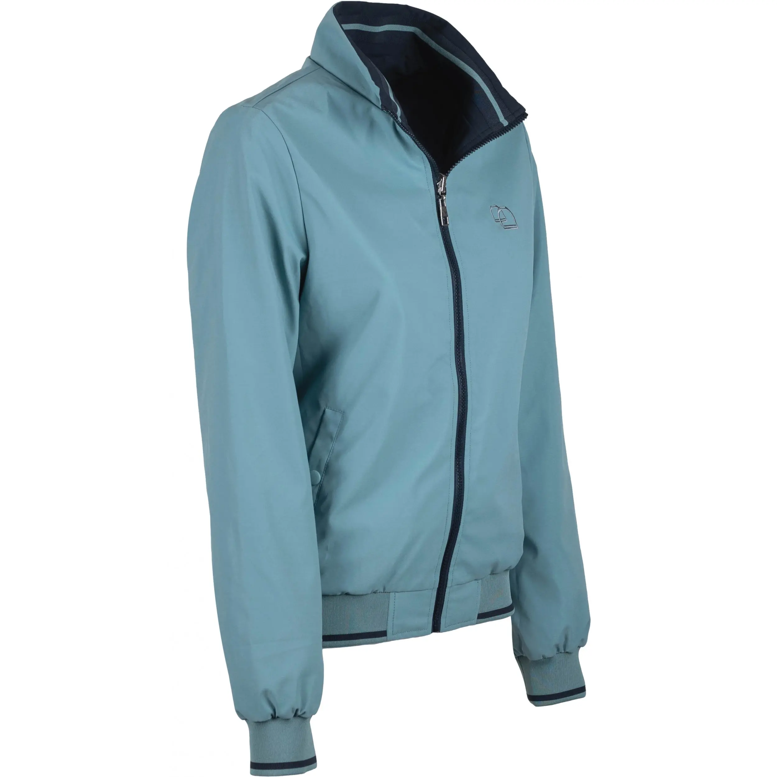 Damen Wendeblouson BREEZE dunkelblau/salbei