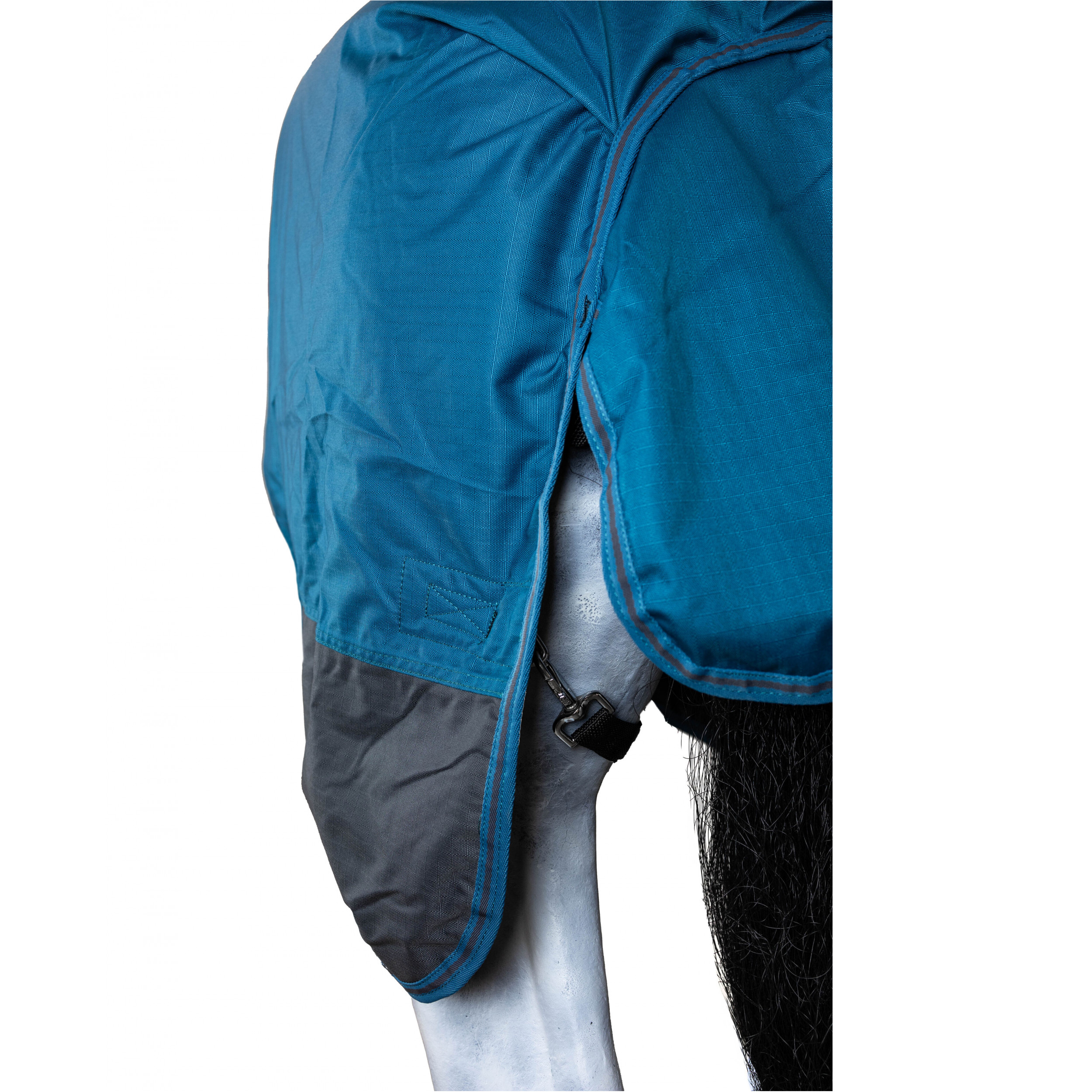 Weidedecke High Neck Polarfleece 600D BASICLINE petrol/graphit