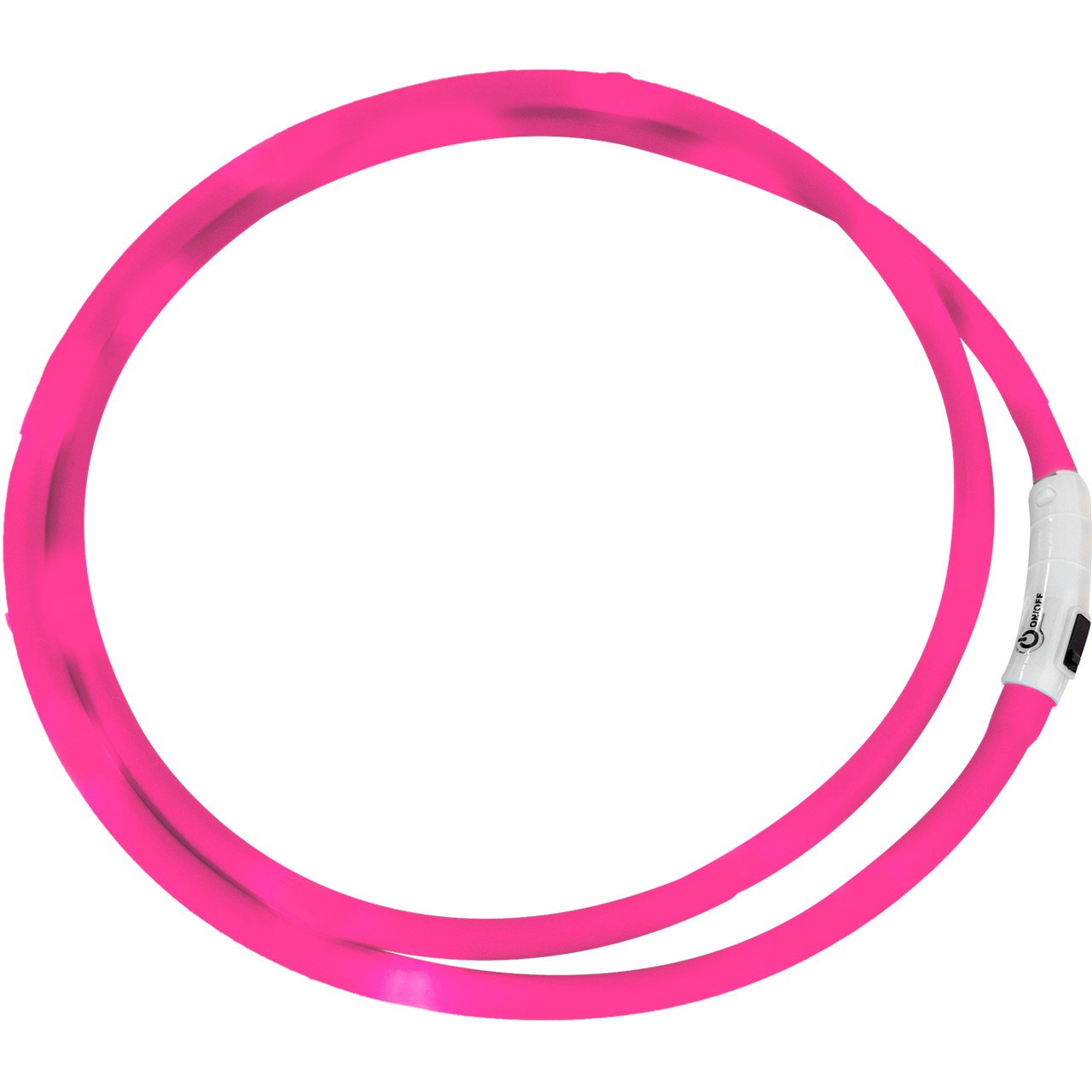 LED-Halsriemen pink