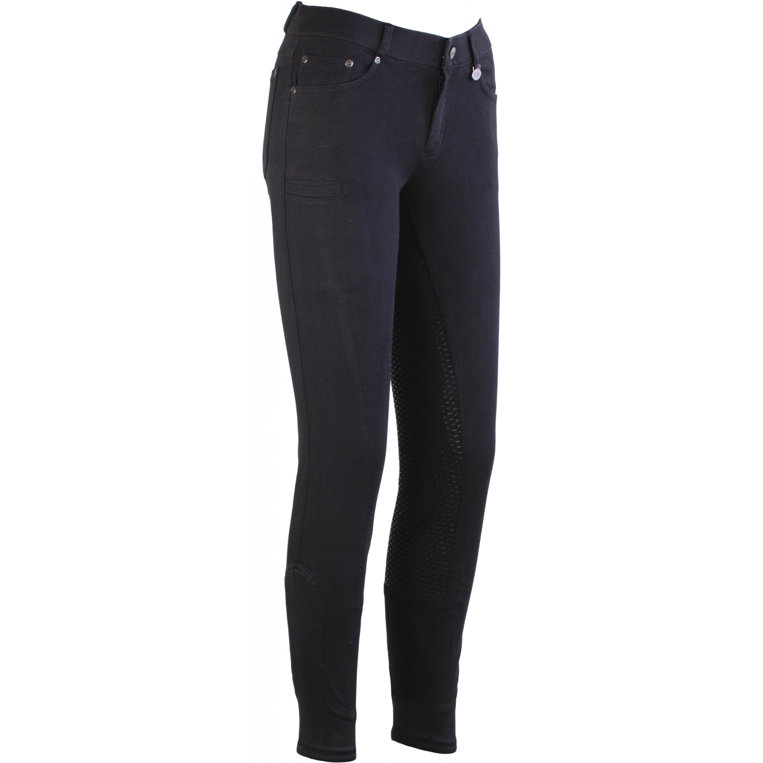 Damen Reithose Silikon Vollbesatz DORA Jeans schwarz