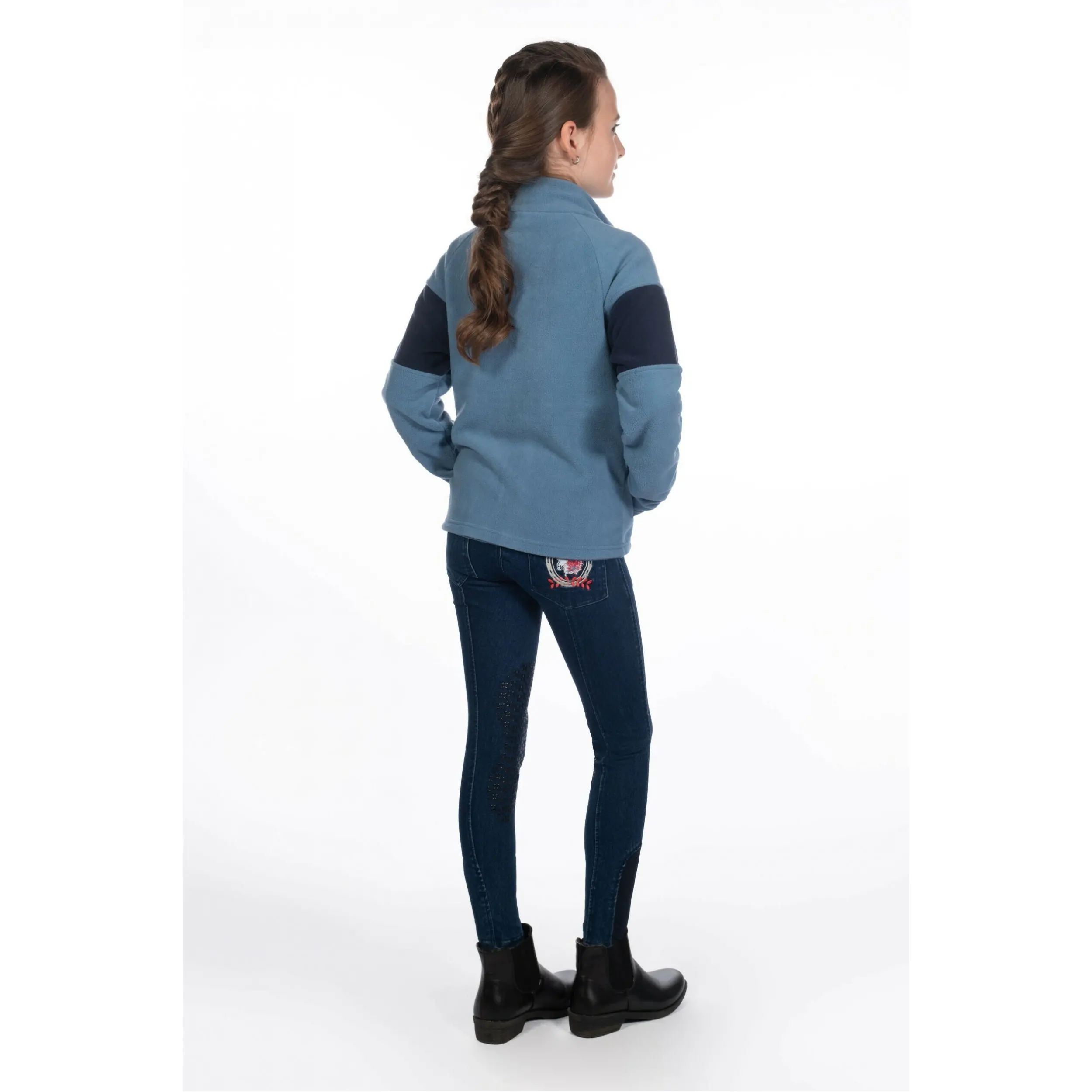 Kinder Fleecejacke AYMEE rauchblau