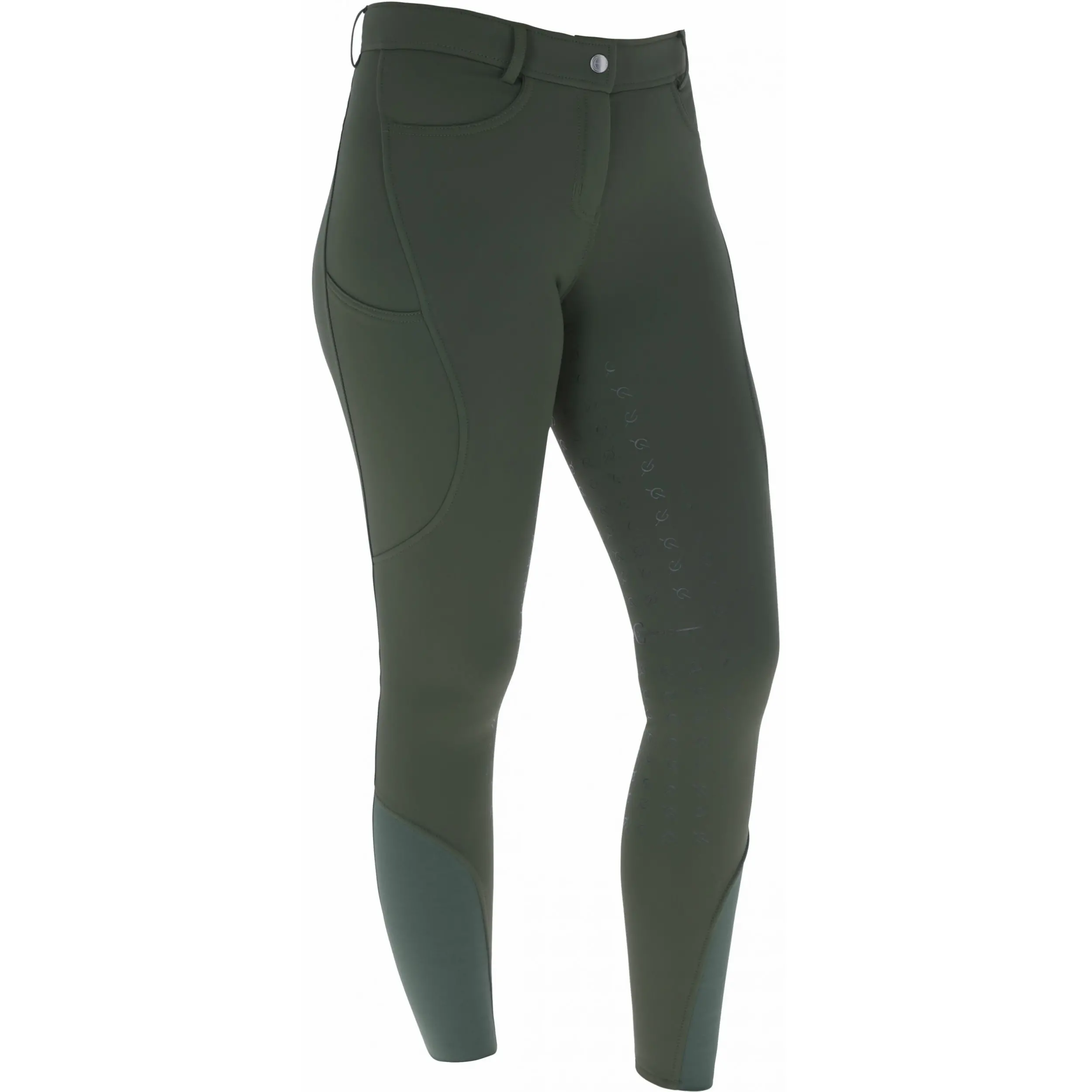 Damen Reithose Silikon Vollbesatz H/W24 opal green