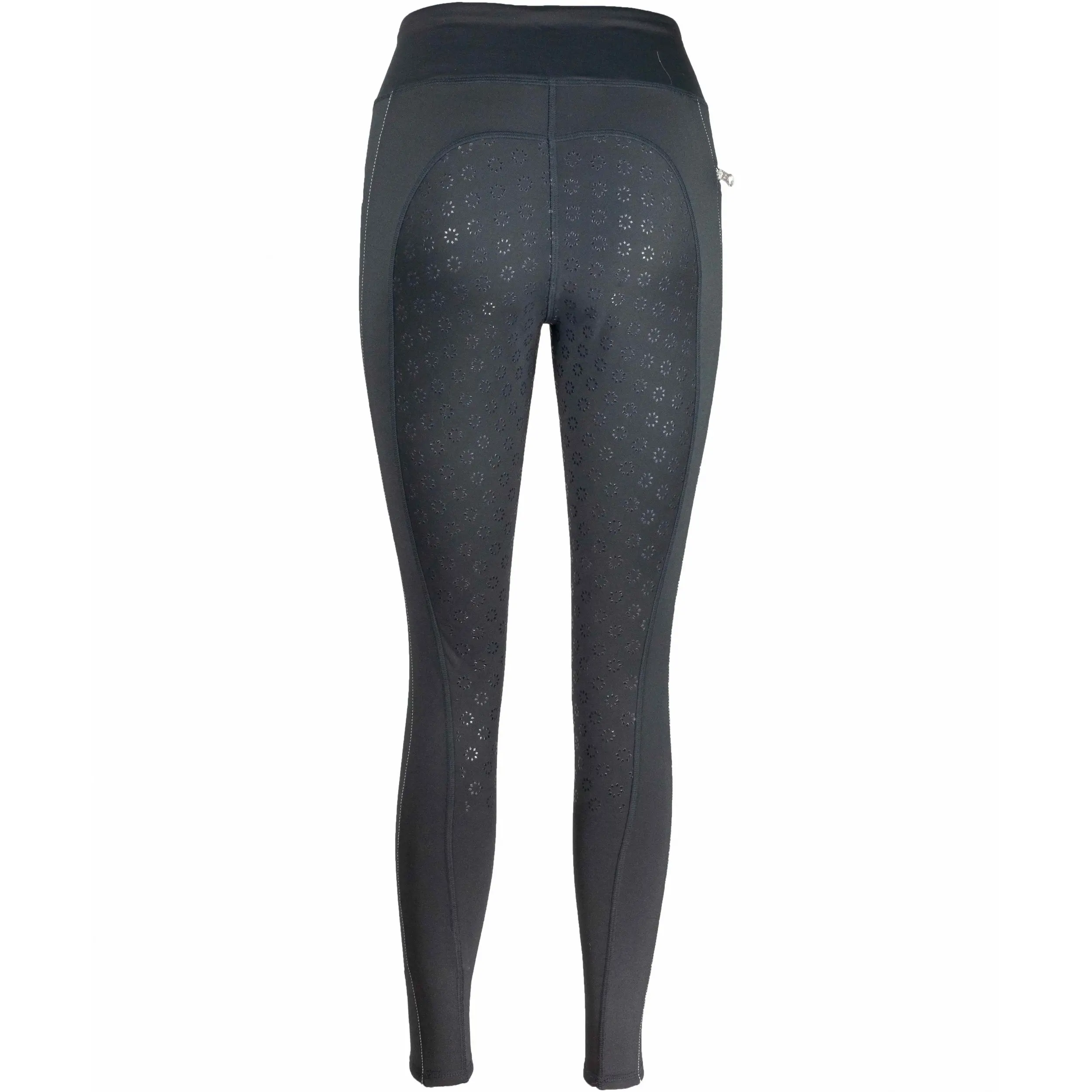 Winter Damen Reitleggings Silikon Vollbesatz LISA schwarz