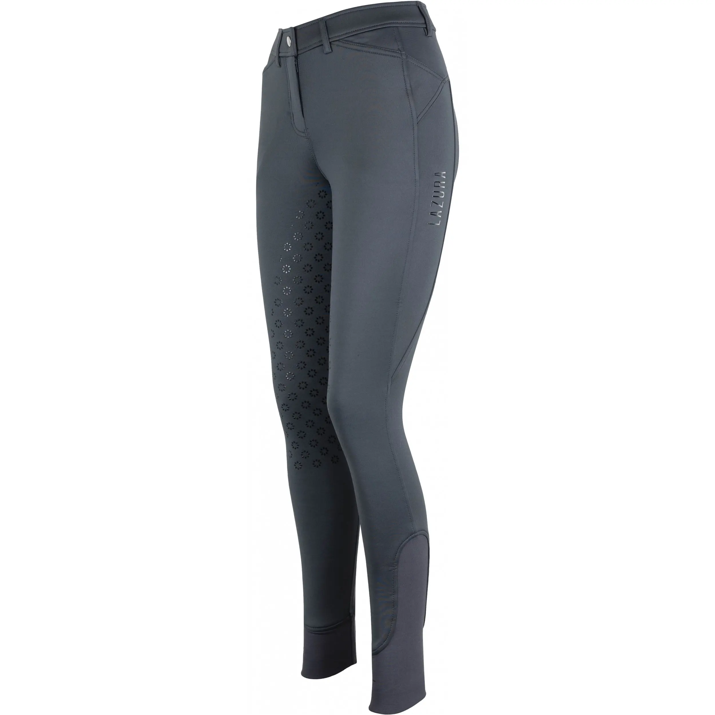 Winter Damen Reithose Silikon Vollbesatz GRETA graphite