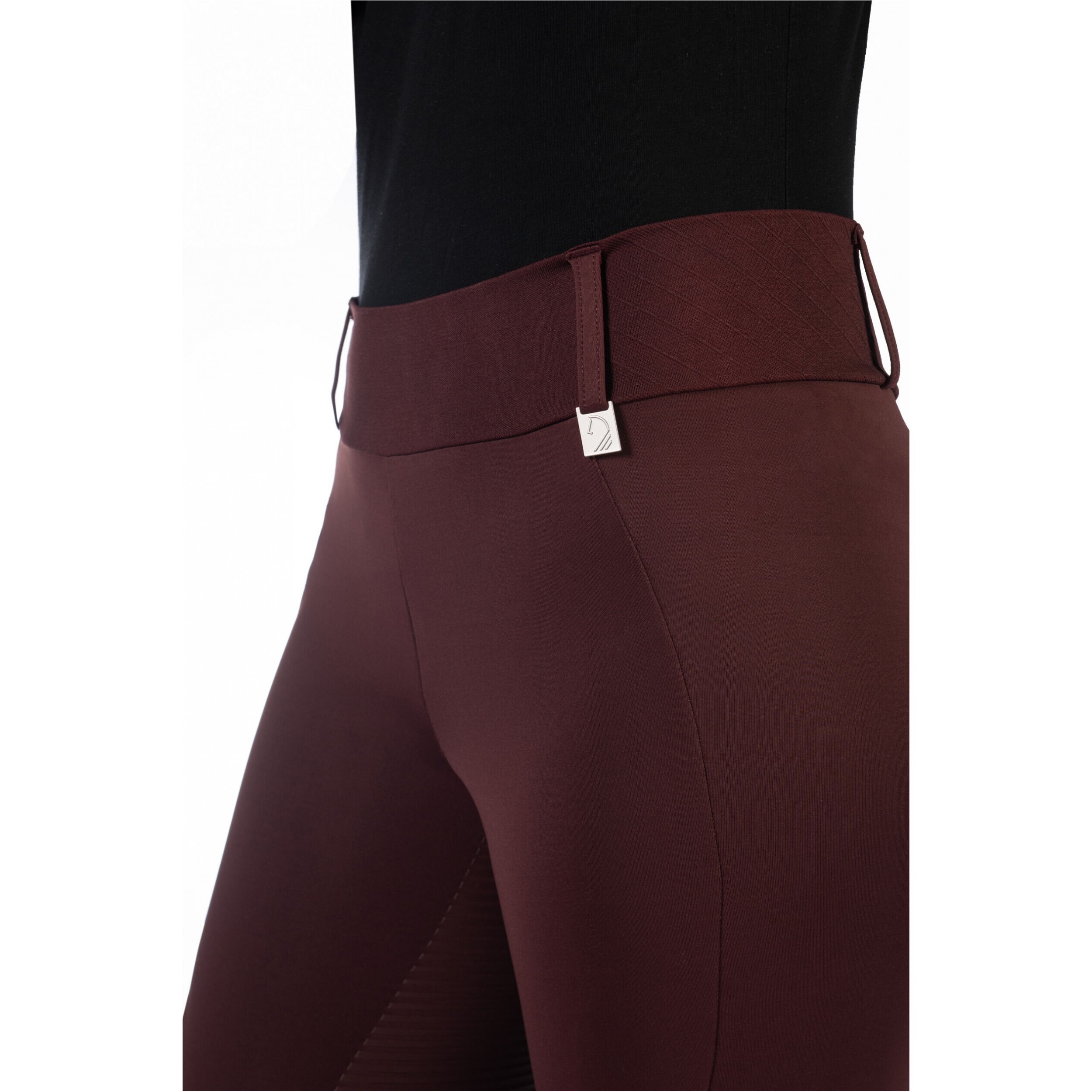 Winter Damen Reitleggings Silikon Vollbesatz LIVIGNO bordeaux