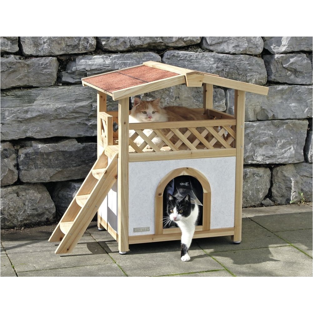 Katzenhaus TYROL ALPIN outdoor natur 88x57x77cm 