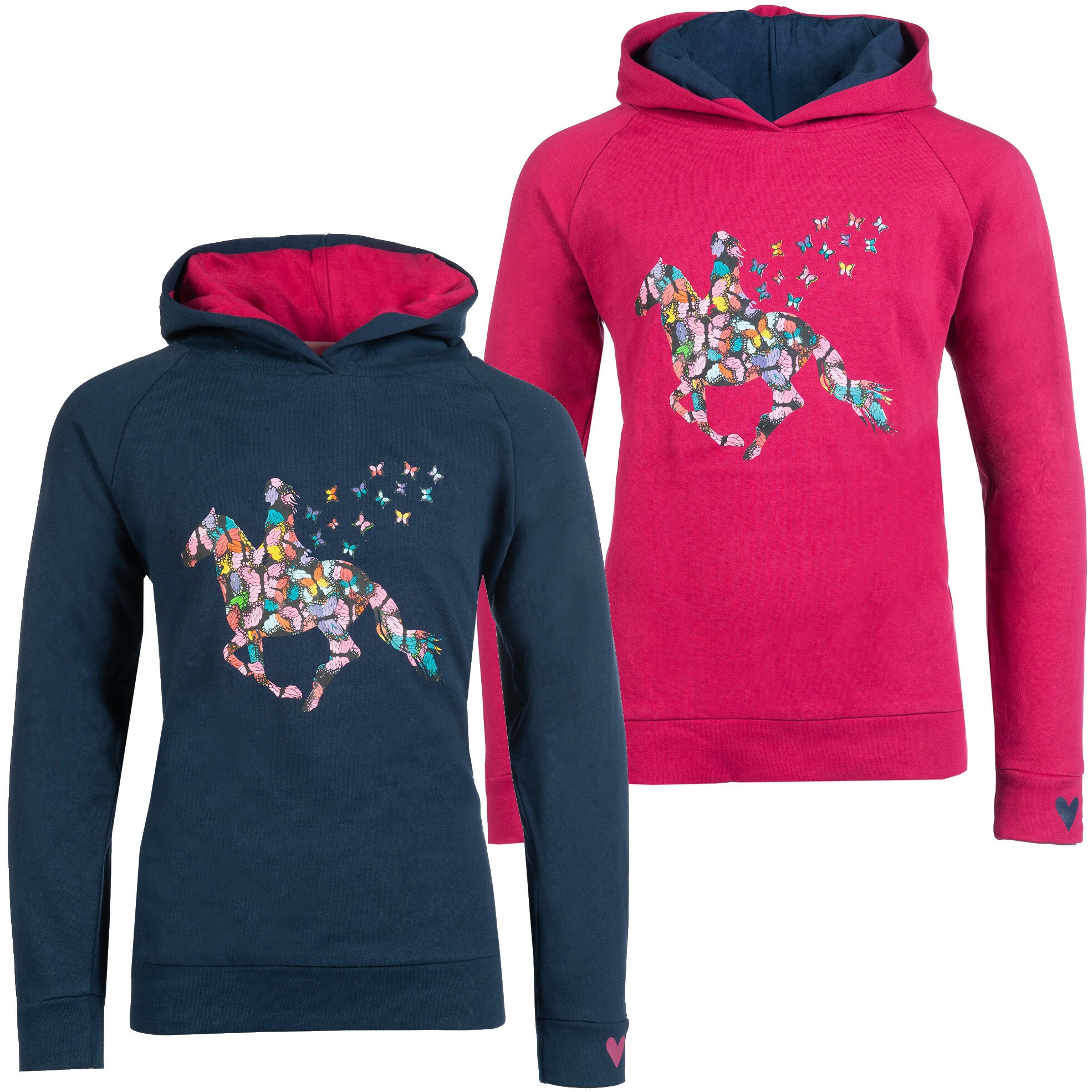 Kinder Hoody BUTTERFLY cranberry