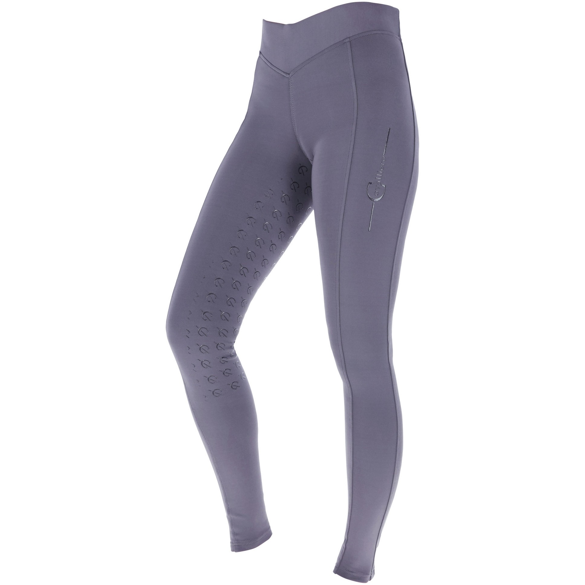 Damen Reitleggings Silikon Vollbesatz CLASSIC STAR graphite