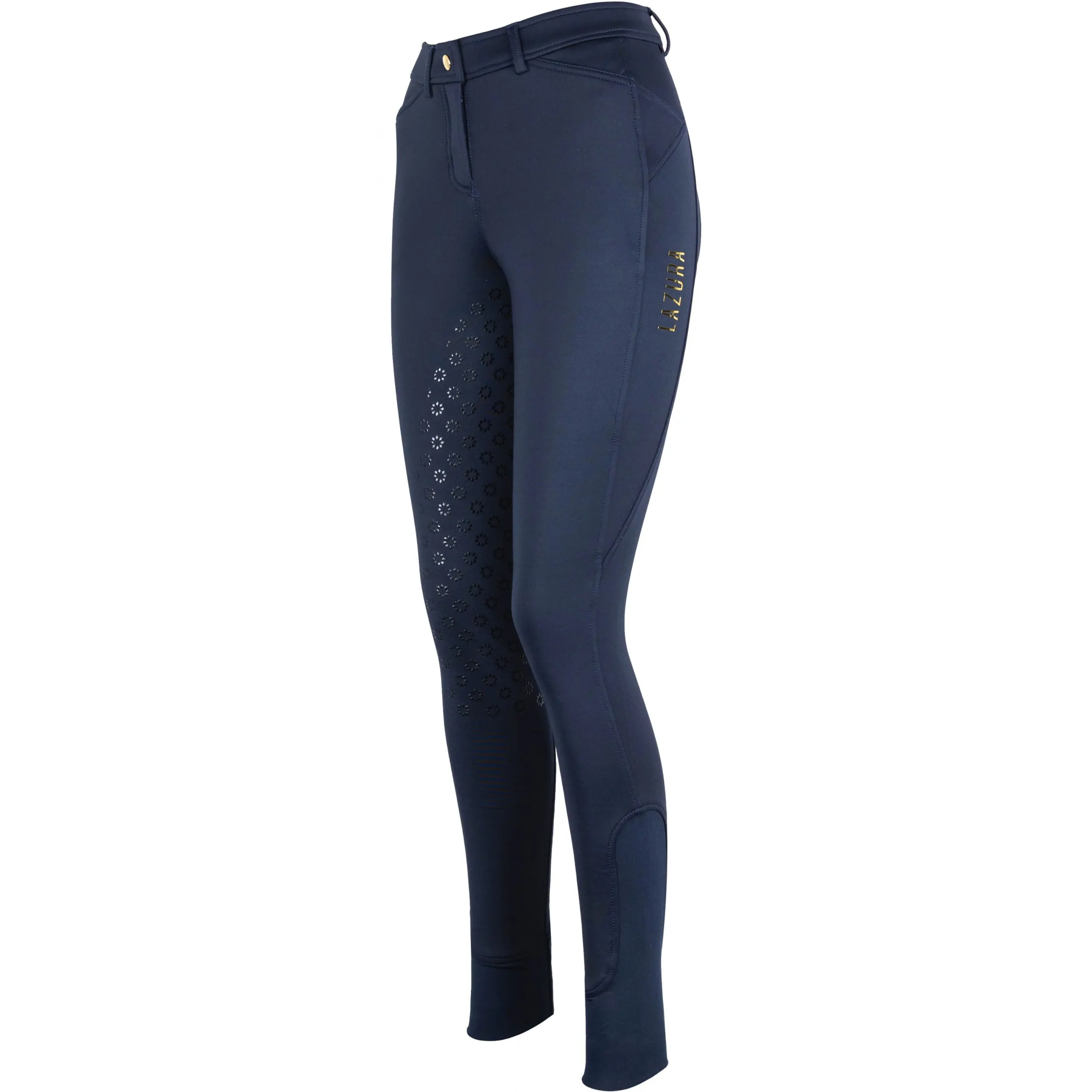 Winter Kinder Reithose Silikon Vollbesatz GRETA dark navy