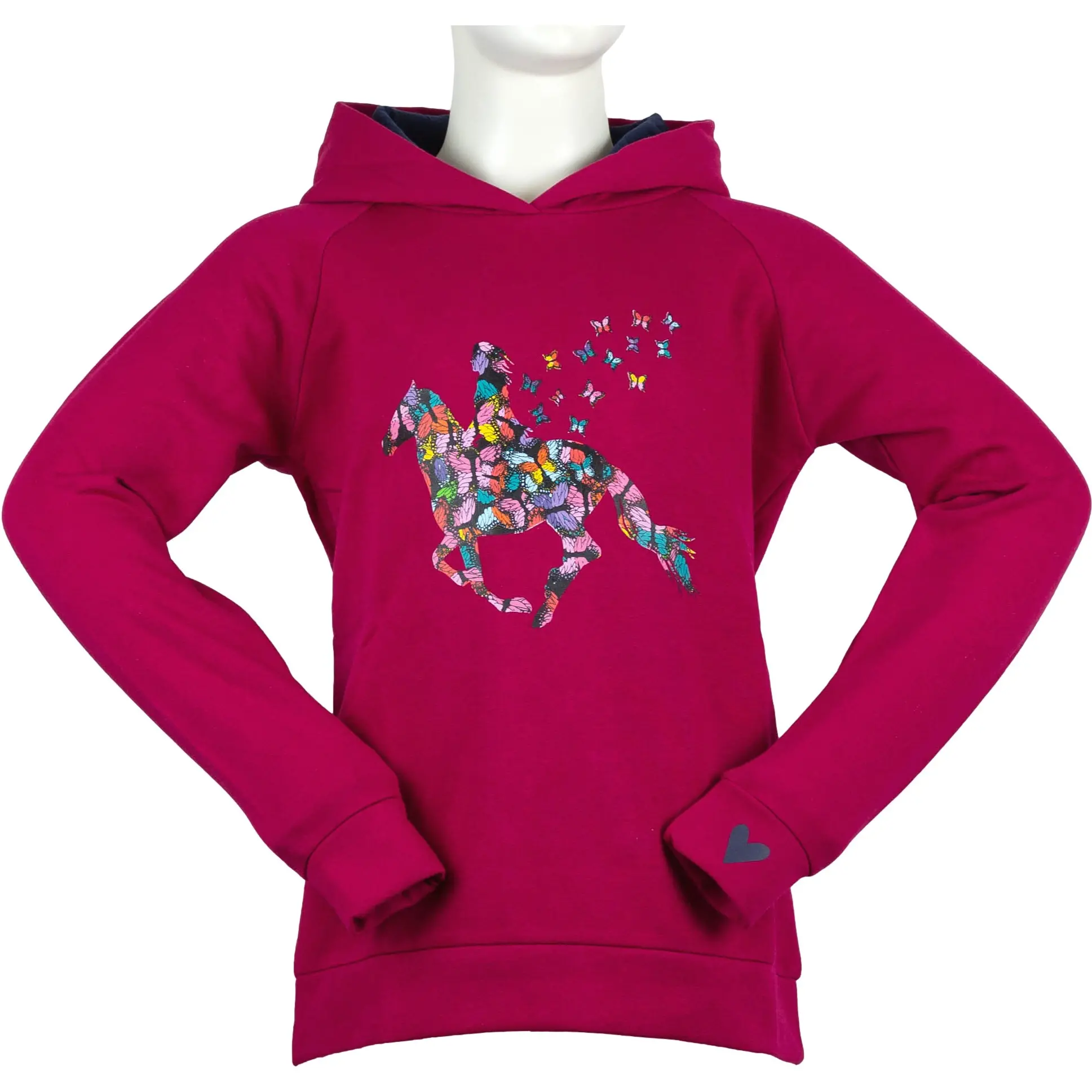 Kinder Hoody BUTTERFLY cranberry