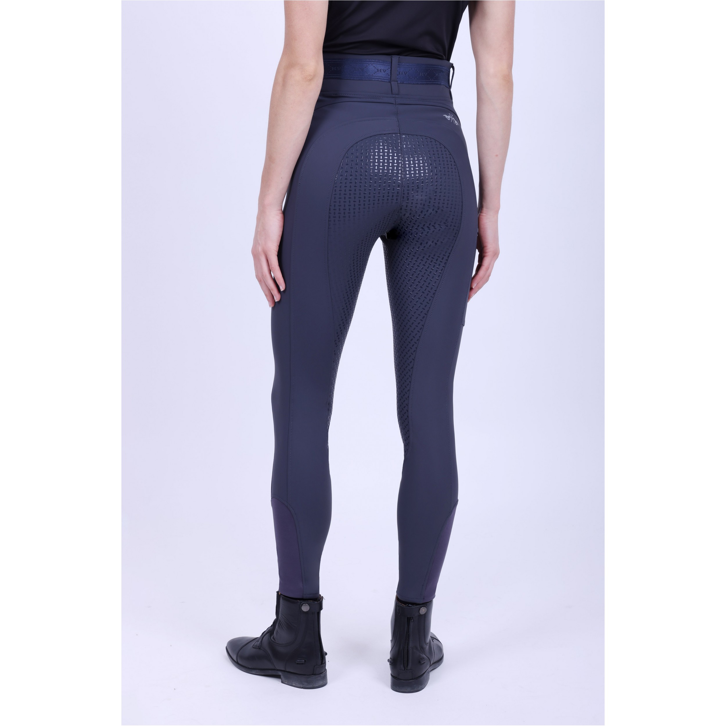 Damen Reitleggings Silikon Vollbesatz HVPClarissa navy