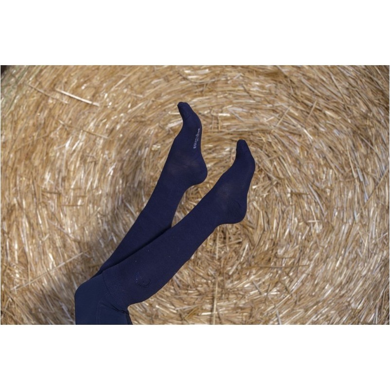 Reitsocken LOGO marineblau