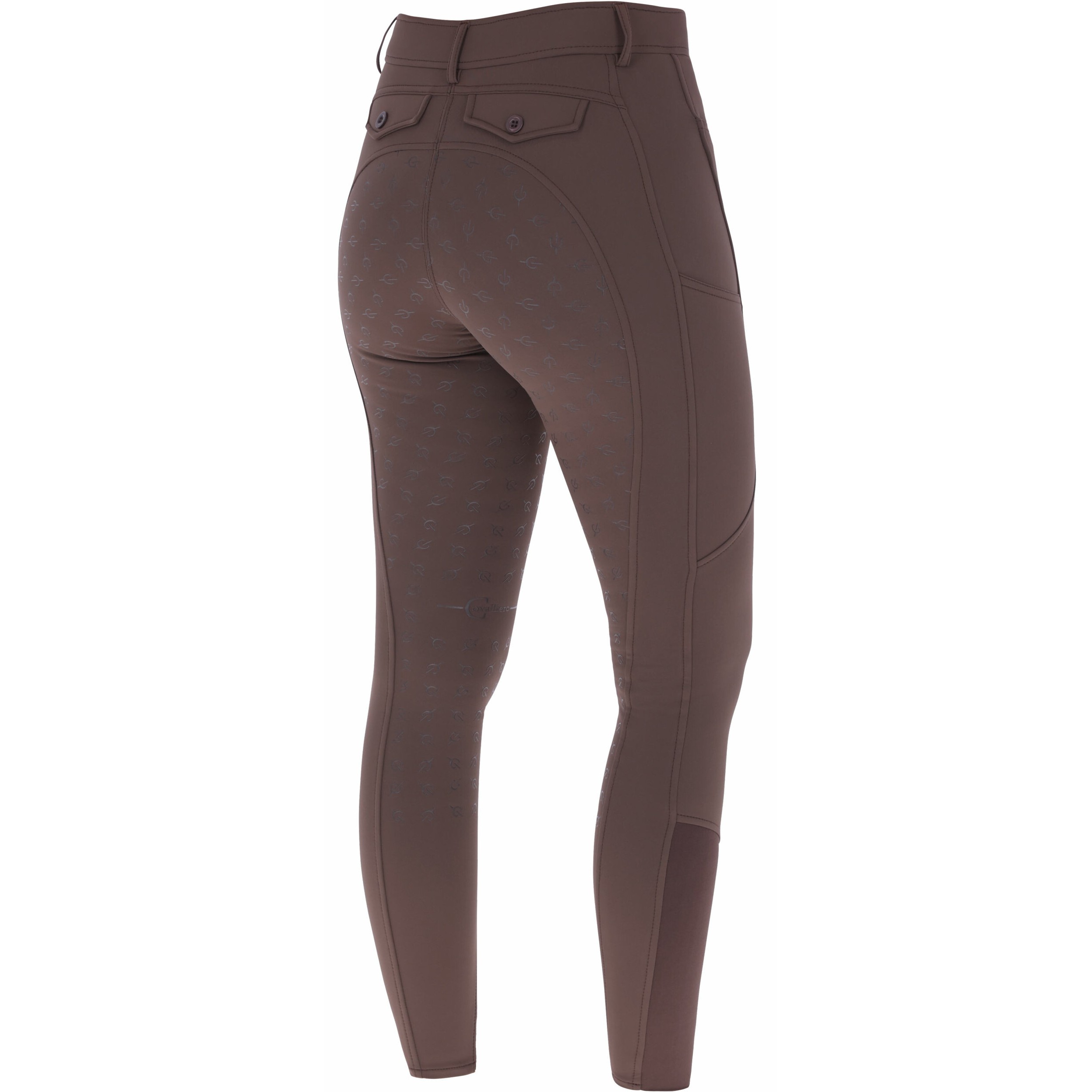 Damen Reithose Silikon Vollbesatz H/W24 coffee