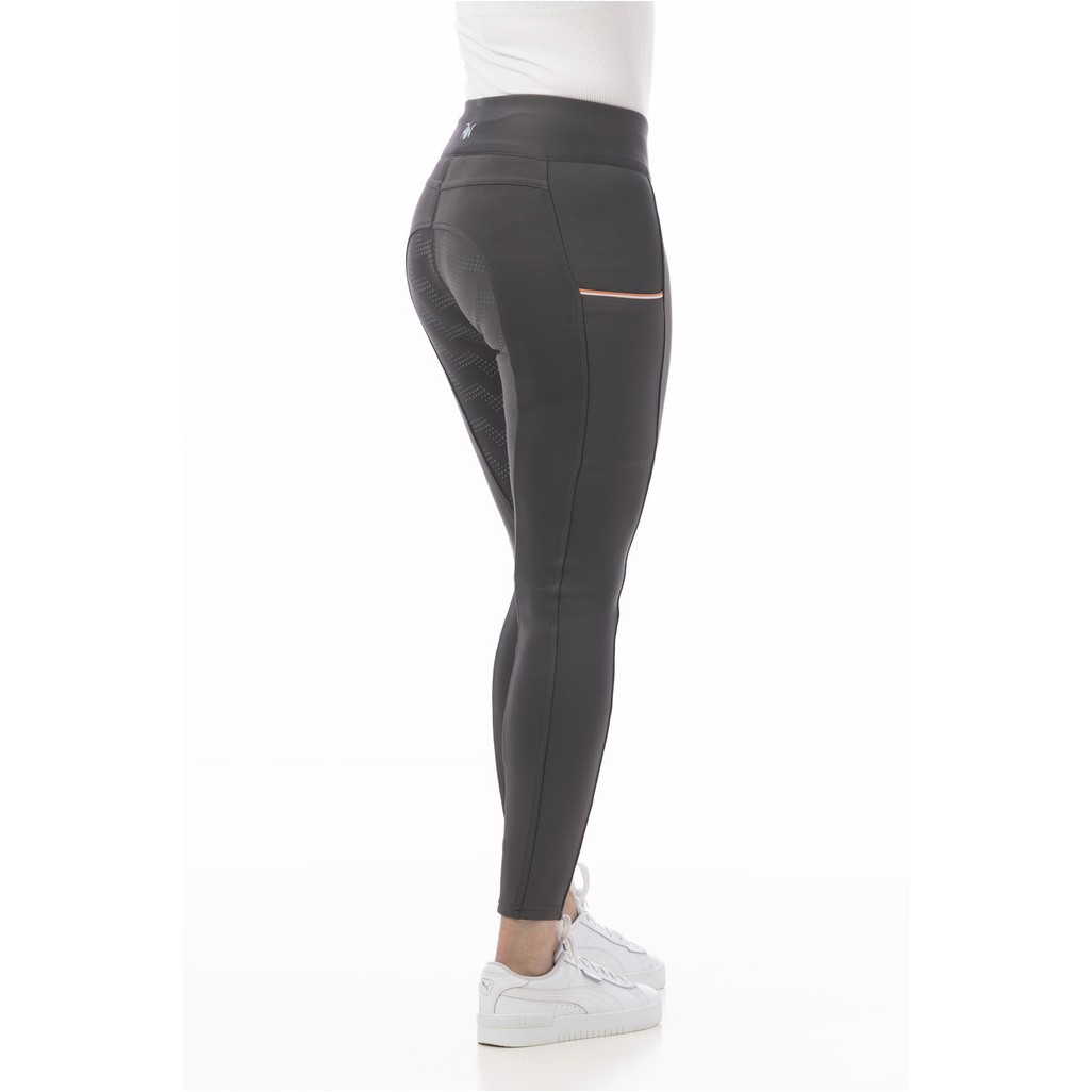 Damen Reitleggings Silikon Vollbesatz AGADIR grau