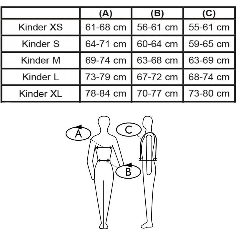 Kinder Sicherheitsweste EASY FIT schwarz