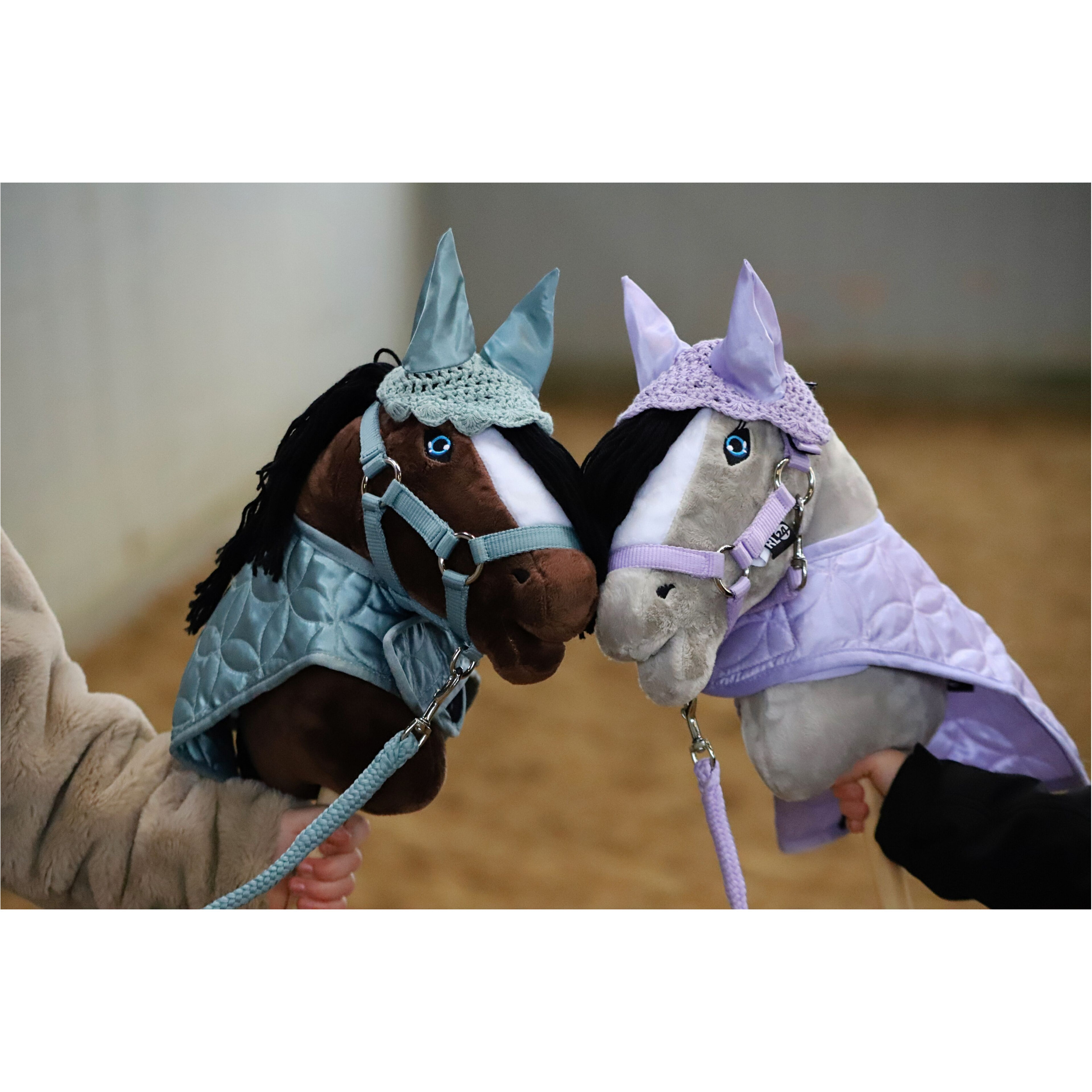 Decke HOBBY HORSING hellblau