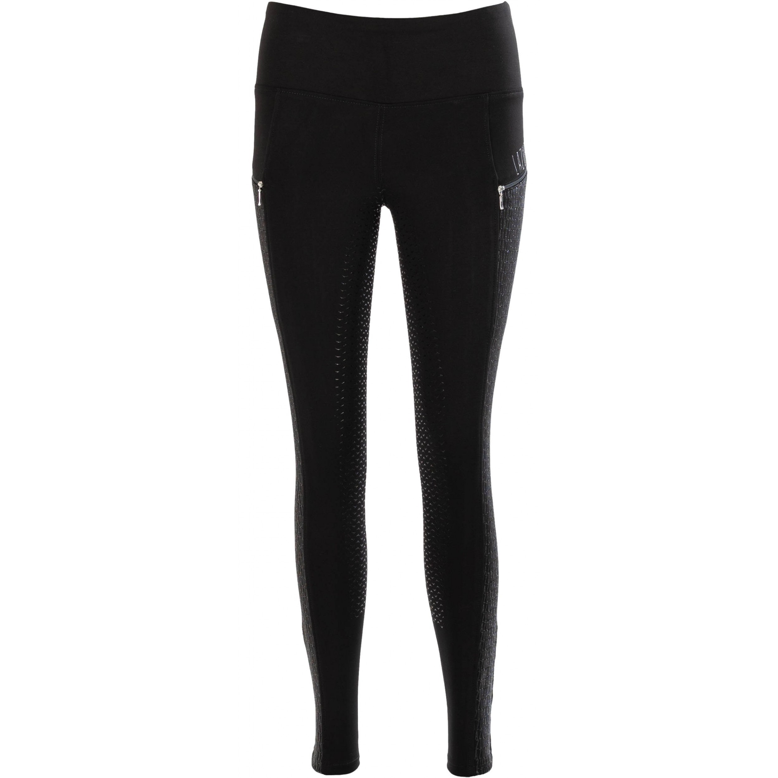 Damen Reitleggings Silikon Vollbesatz DIANA schwarz