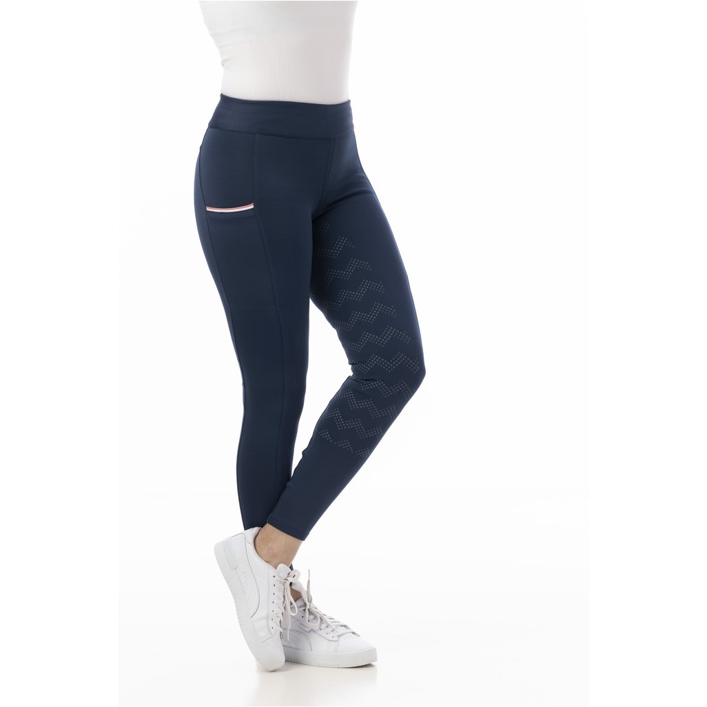 Damen Reitleggings Silikon Vollbesatz AGADIR marineblau