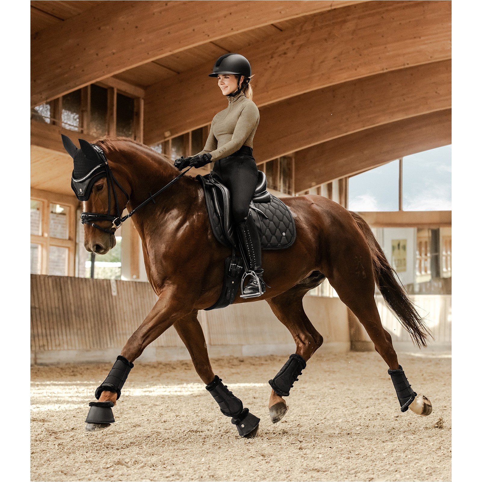 Dressurgamaschen 1680D PHOENIX schwarz