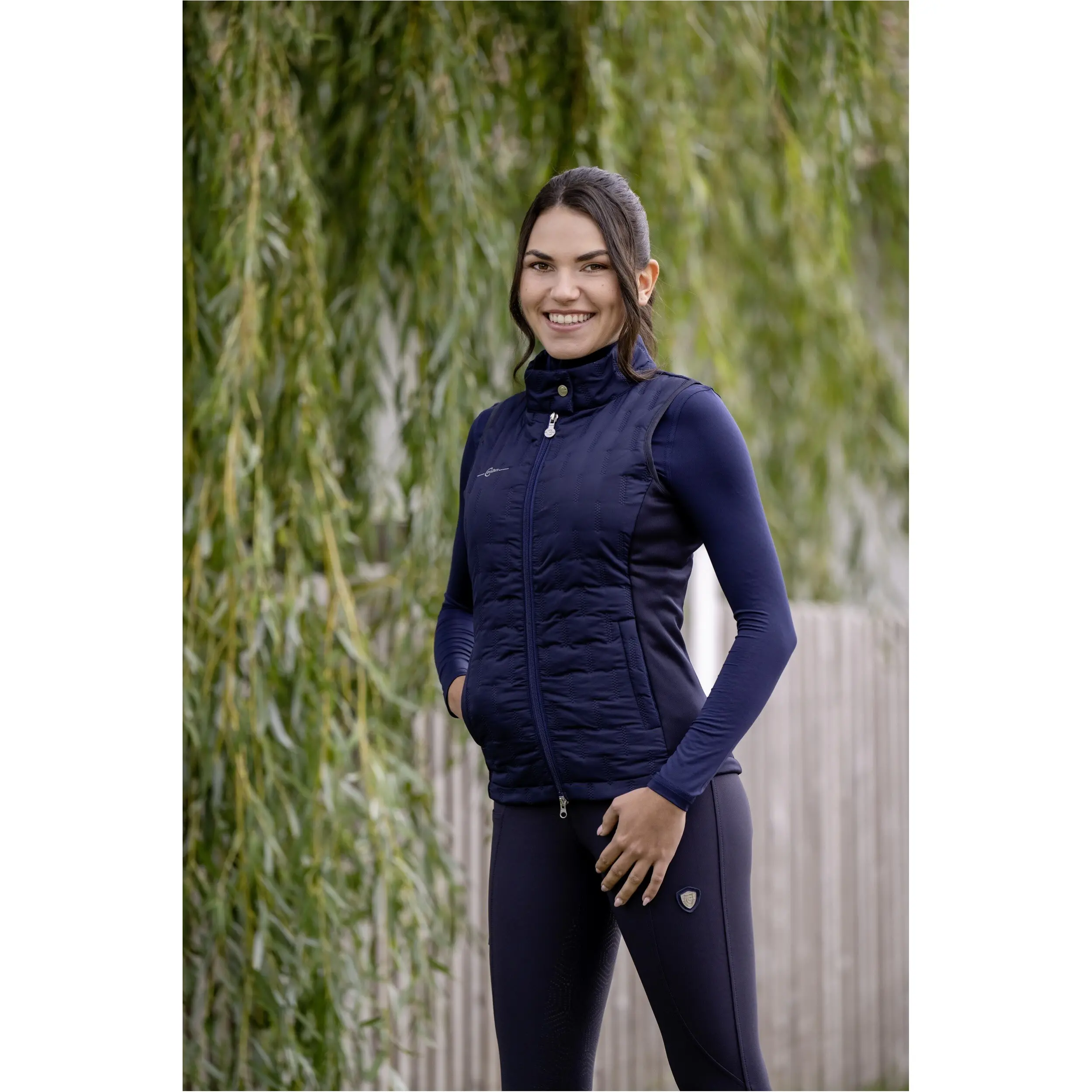 Damen Hybridweste navy