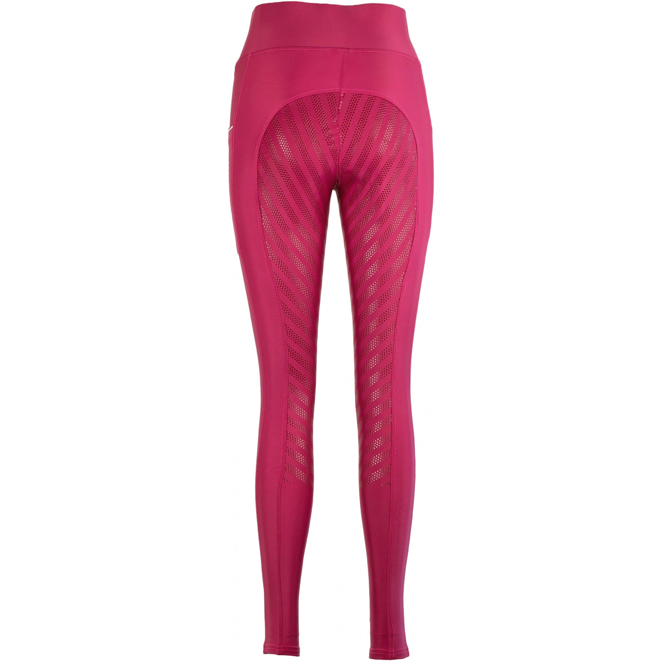 Kinder Reitleggings Silikon Vollbesatz FENJA burgundy