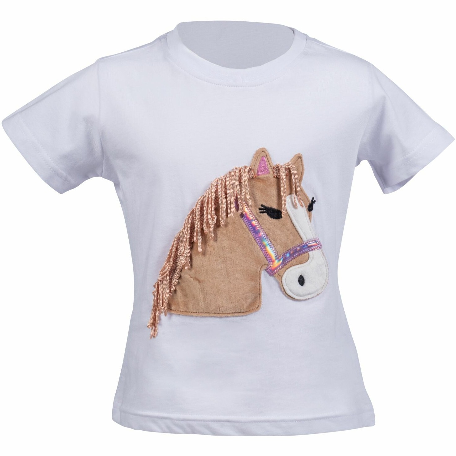 Kinder T-Shirt LOLA FLUFFY weiß