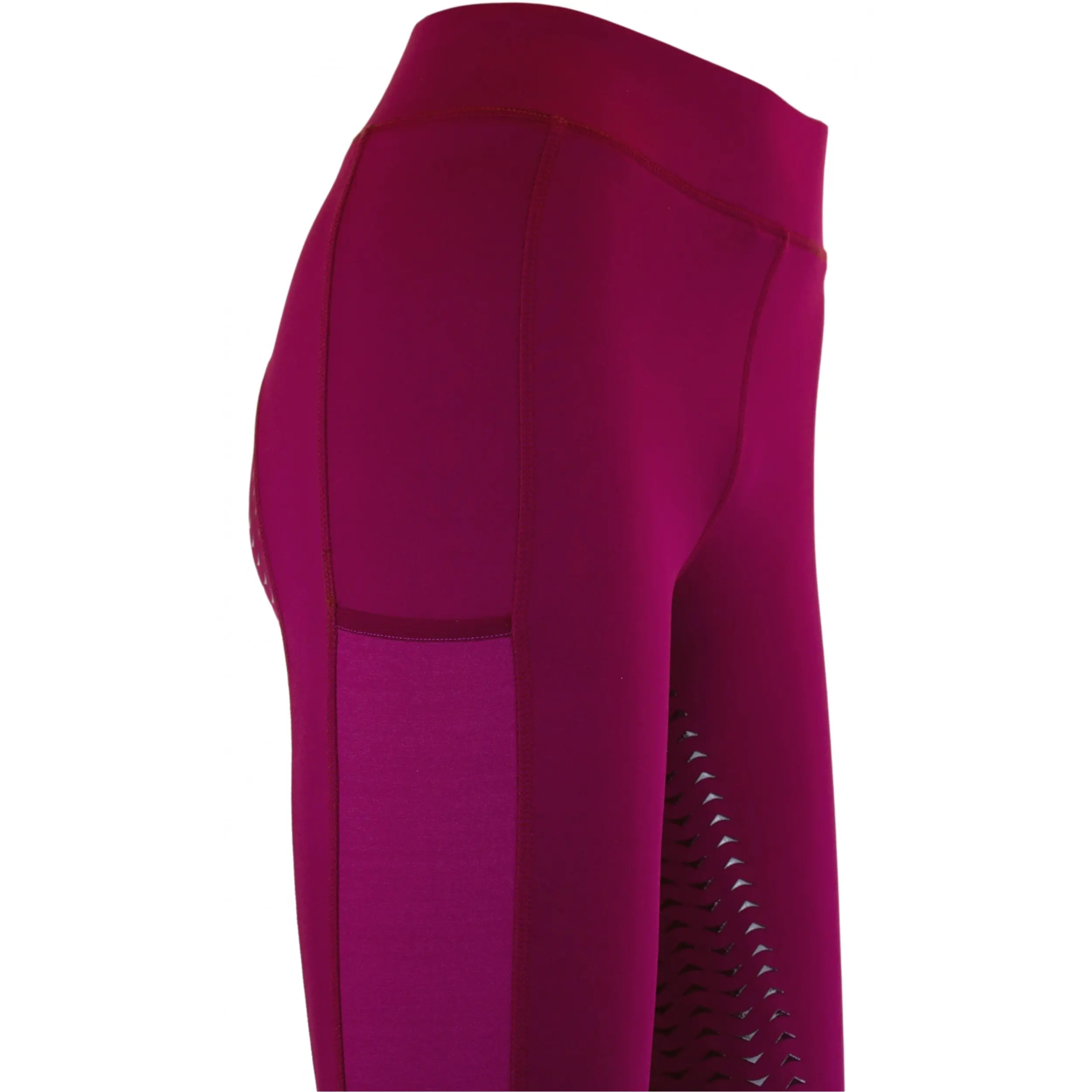 Kinder Reitleggings Silikon Vollbesatz EMILIA cranberry