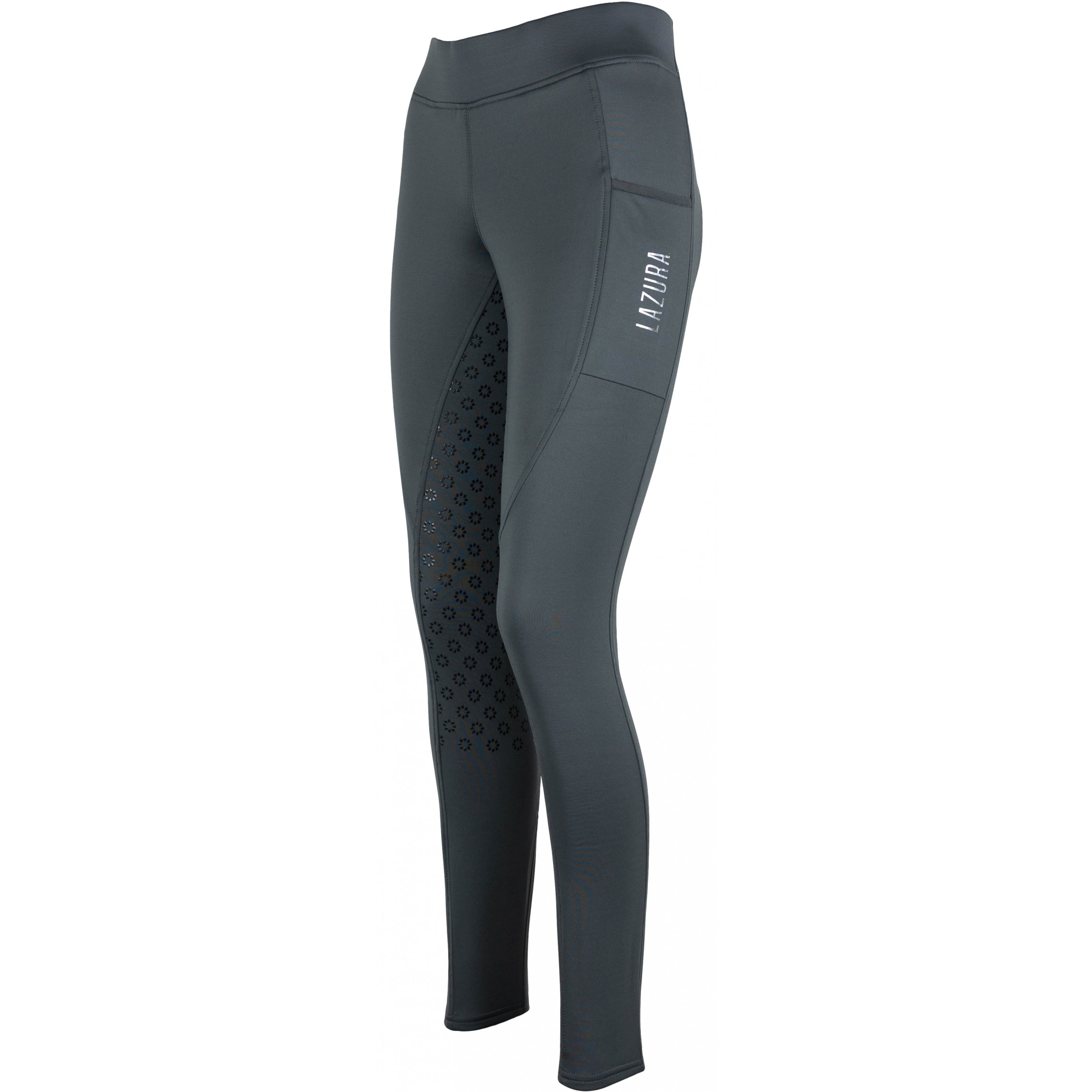 Winter Damen Reitleggings Silikon Vollbesatz THEA graphite