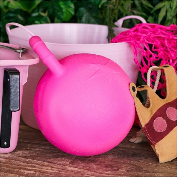 Fun Ball mit Griff IRH hot pink 25cm