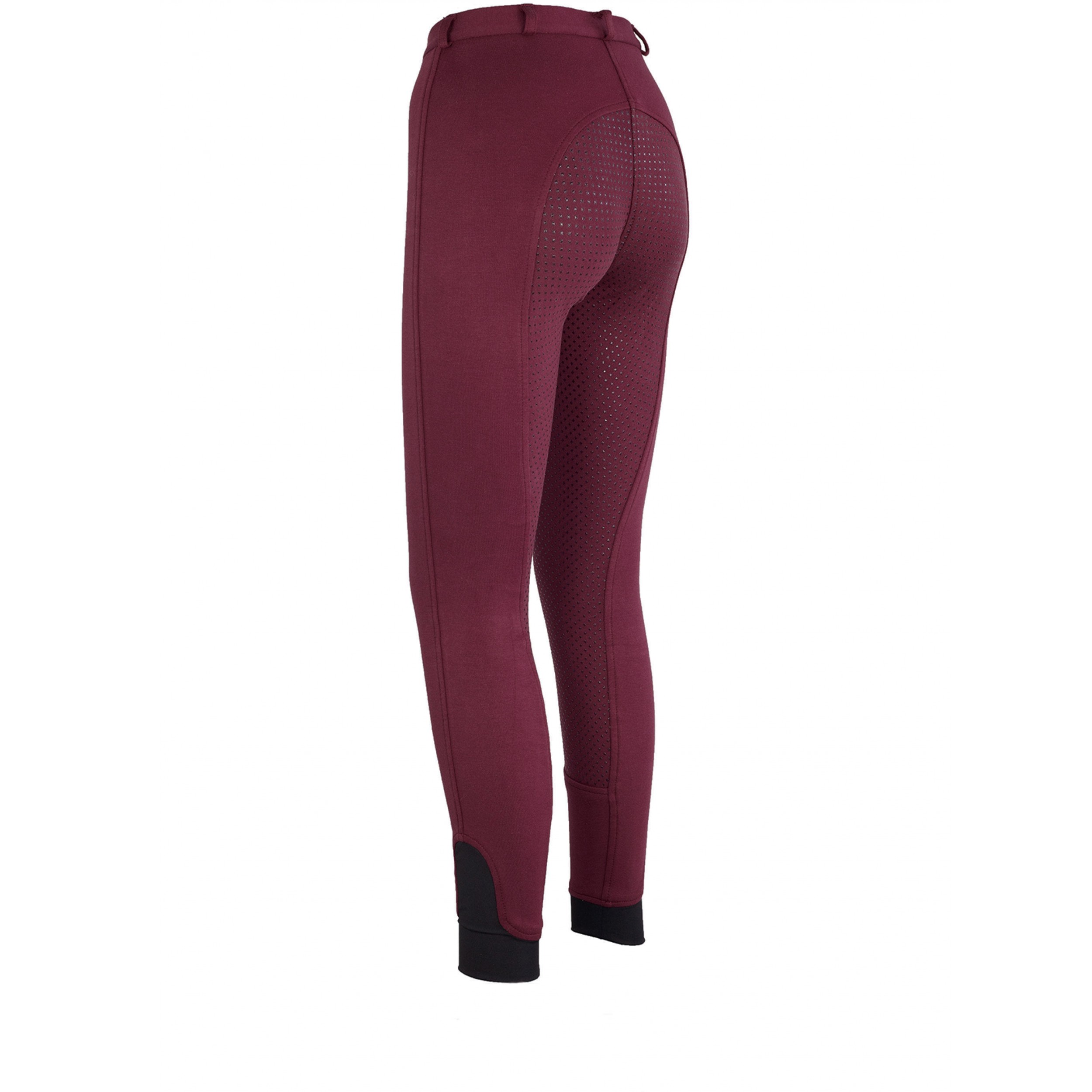 Damen Reithose Silikon Vollbesatz Flex BASICLINE weinrot