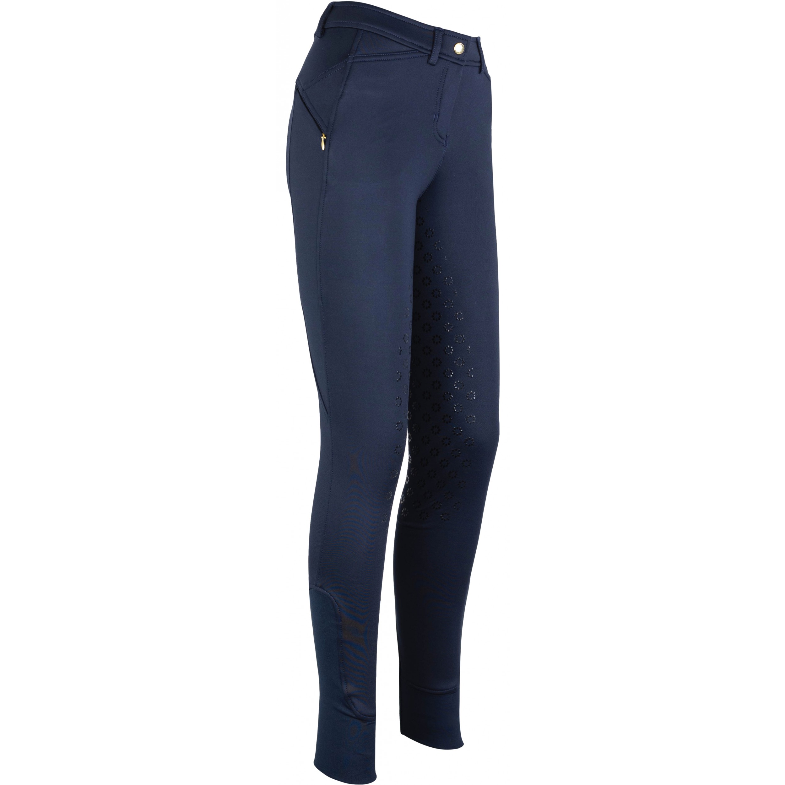 Winter Damen Reithose Silikon Vollbesatz GRETA dark navy