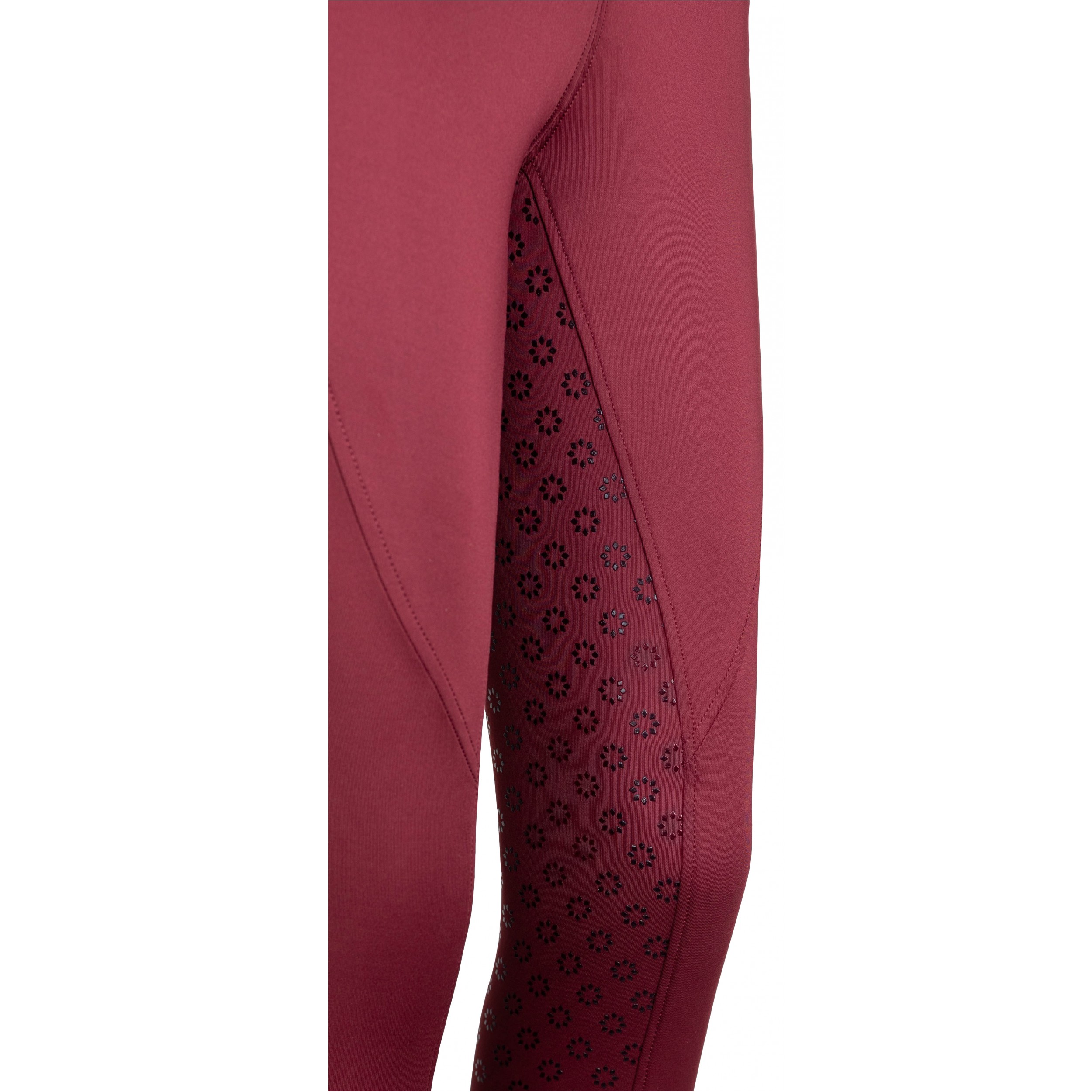 Winter Damen Reitleggings Silikon Vollbesatz THEA merlot