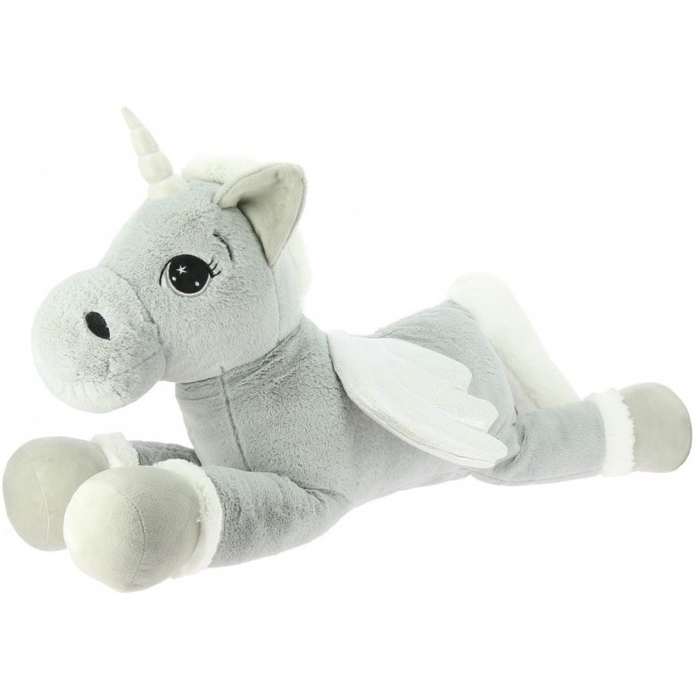 Plüscheinhorn LICORNE grau 80cm