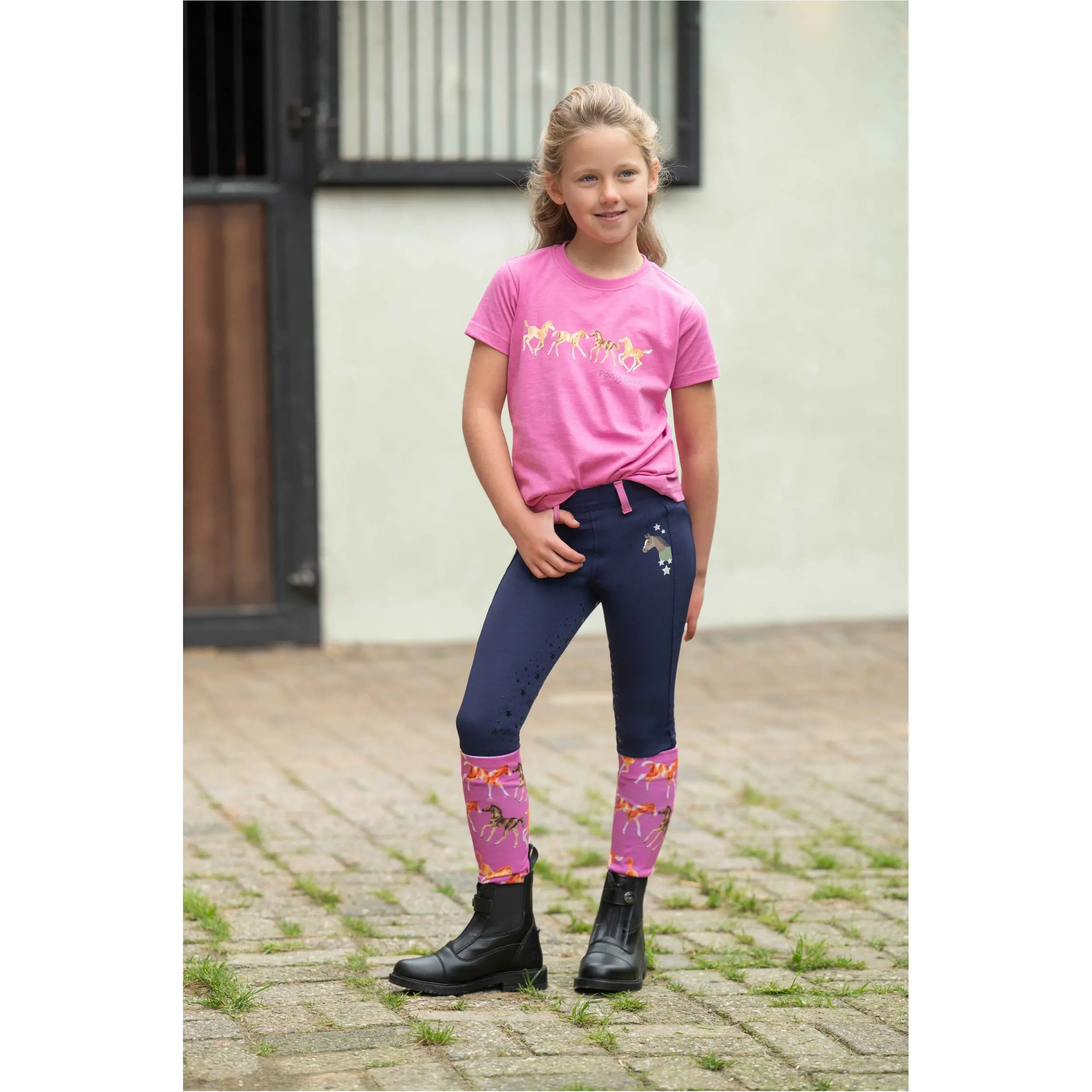 Kinder T-Shirt PONY CLUB pink